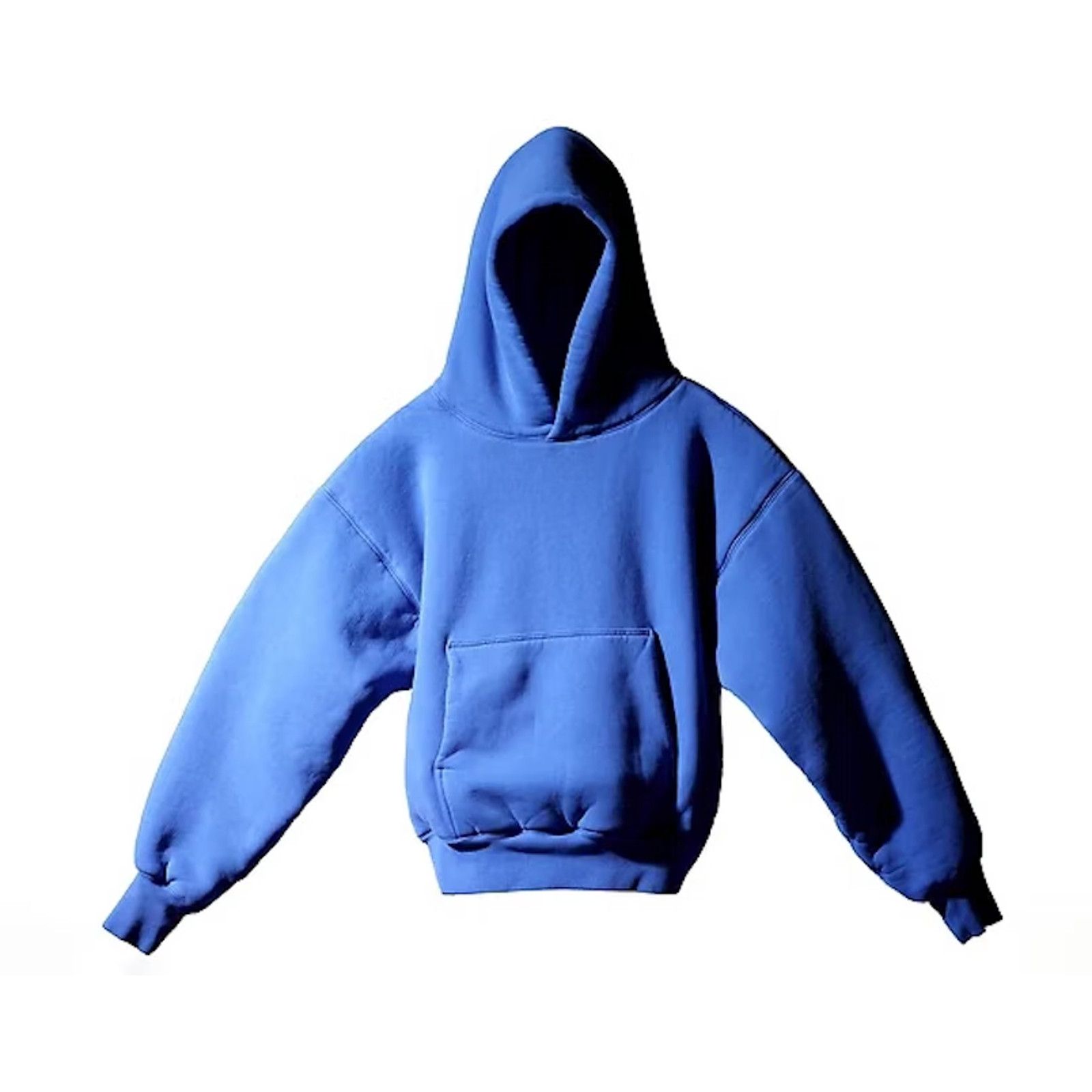 image of Yeezy X Gap Hooded Sweatshirt Blue, Men's (Size Small)