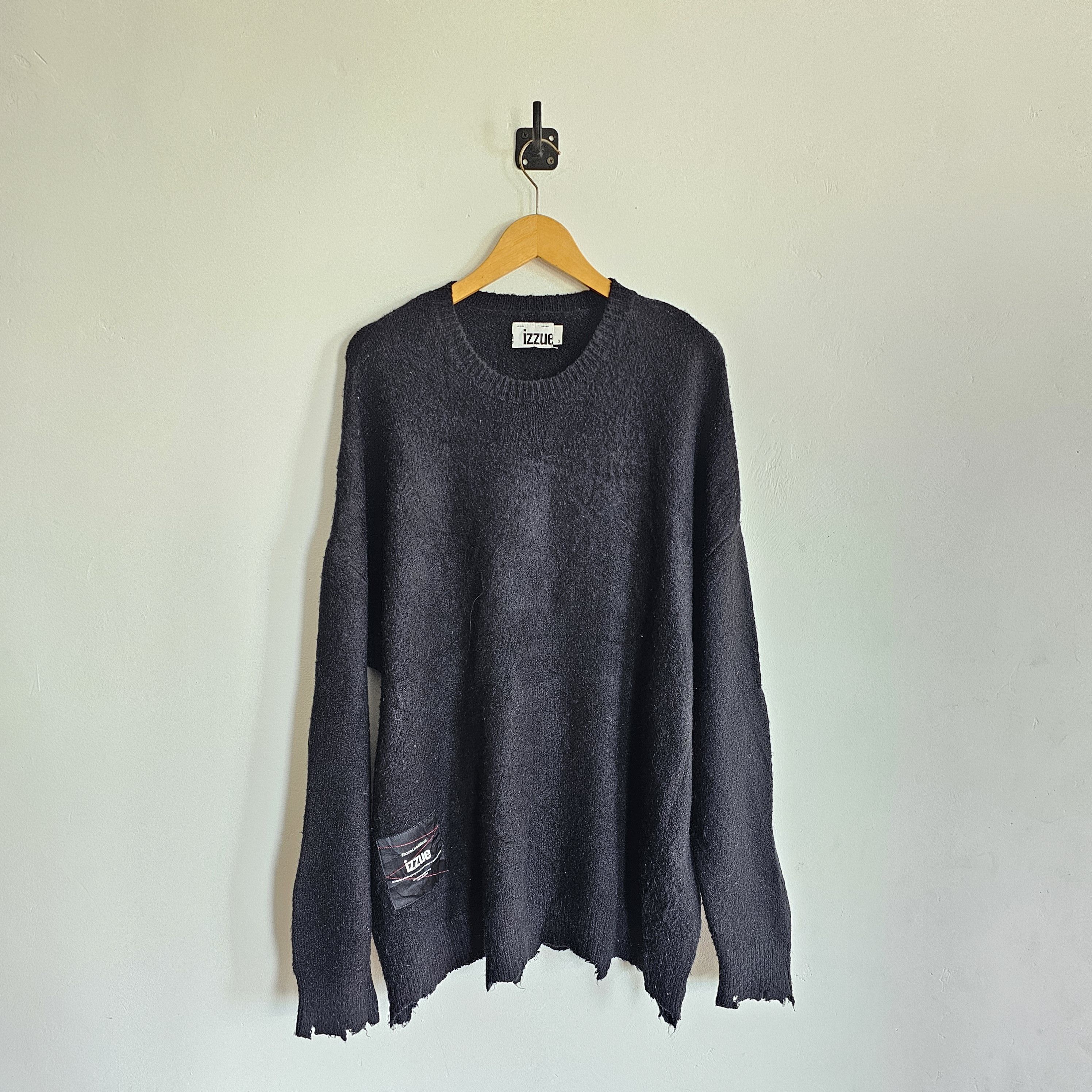 izzue Wool Mohair Izzue Reserve Distressed Knitwear Size US XL / EU 56 / 4 - 2 Thumbnail