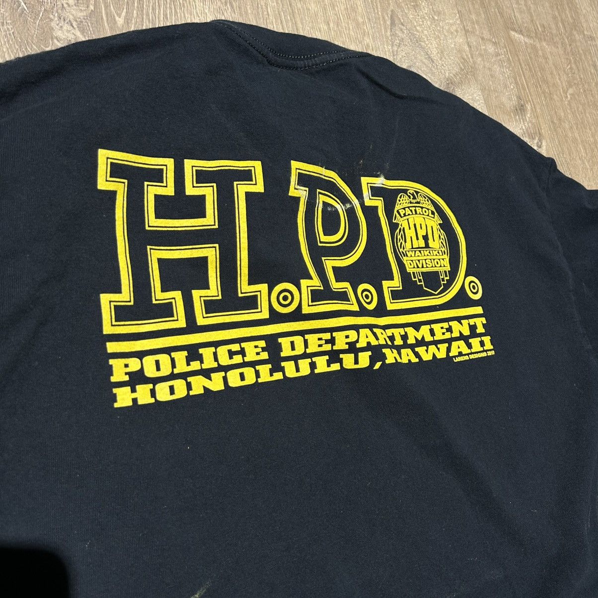 Vintage Hawaii Police Dept T-Shirt Size US XL / EU 56 / 4 - 4 Thumbnail