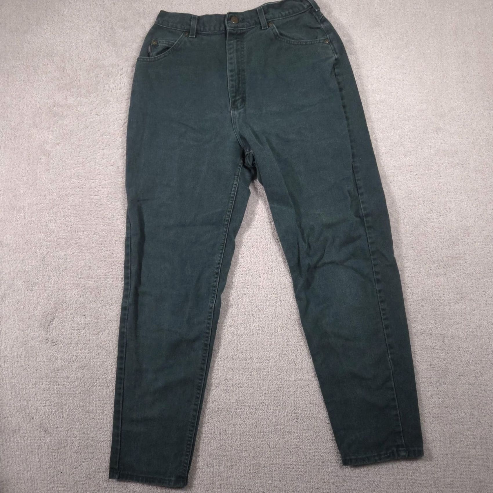 Vintage VINTAGE Riders Jeans Womens 14 Green High Rise Relaxed Mom Tapered Denim USA 90s Size 36" / US 14 / IT 50 - 3 Thumbnail