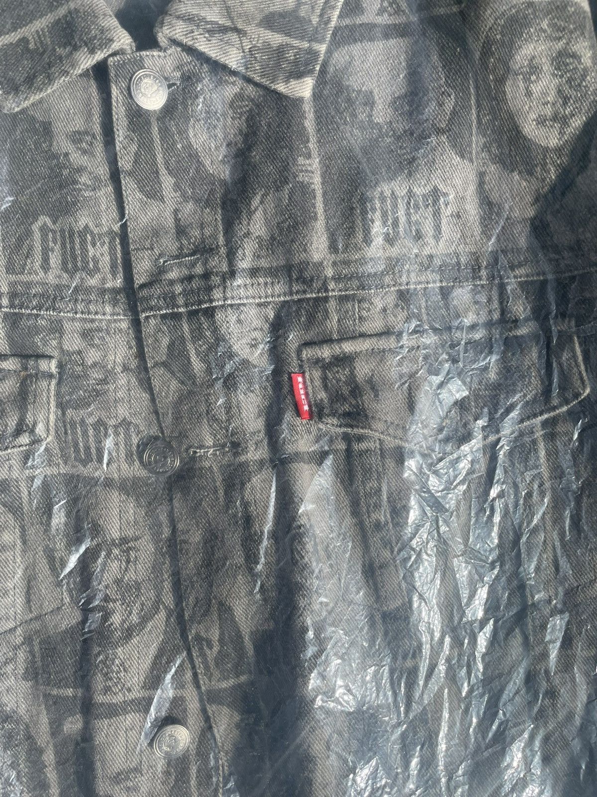 FUCT FUCT “Faces” Black Denim Jacket Size US XL / EU 56 / 4 - 3 Thumbnail