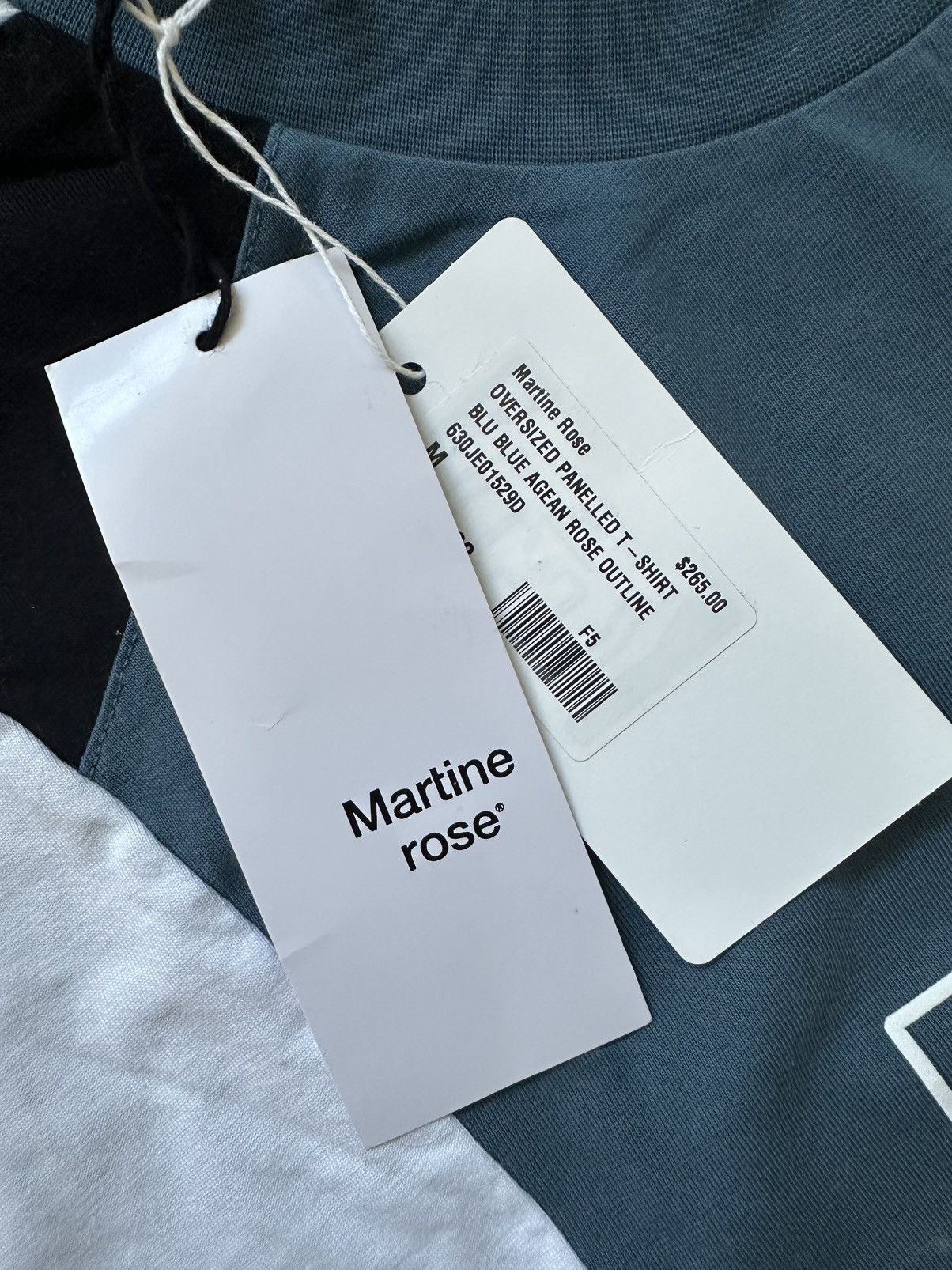 Martine Rose NWT Martine Rose Blue Panelled Tee Size US M / EU 48-50 / 2 - 4 Thumbnail