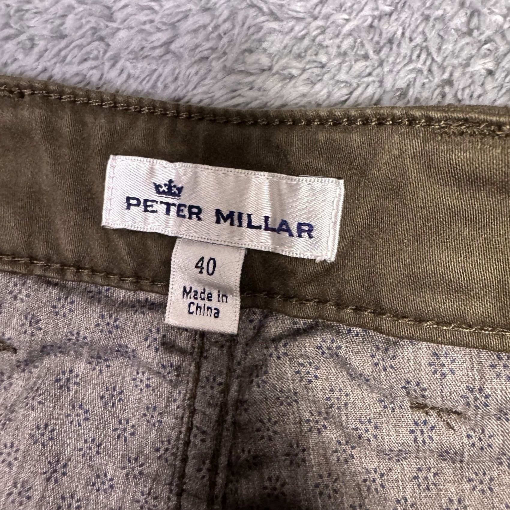 Peter Millar Peter Millar Pants Mens 40x34 Chino 5-Pocket Ultimate Sateen Regular Rise Mid Breathable Soft Brown Size US 40 / EU 56 - 7 Thumbnail