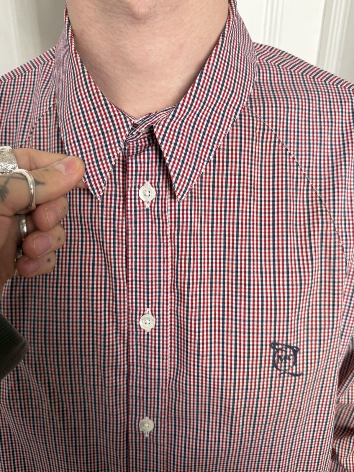 Alexander McQueen Alexander Mqueen vintage 2008 mcqueen check shirt Size US XL / EU 56 / 4 - 3 Thumbnail