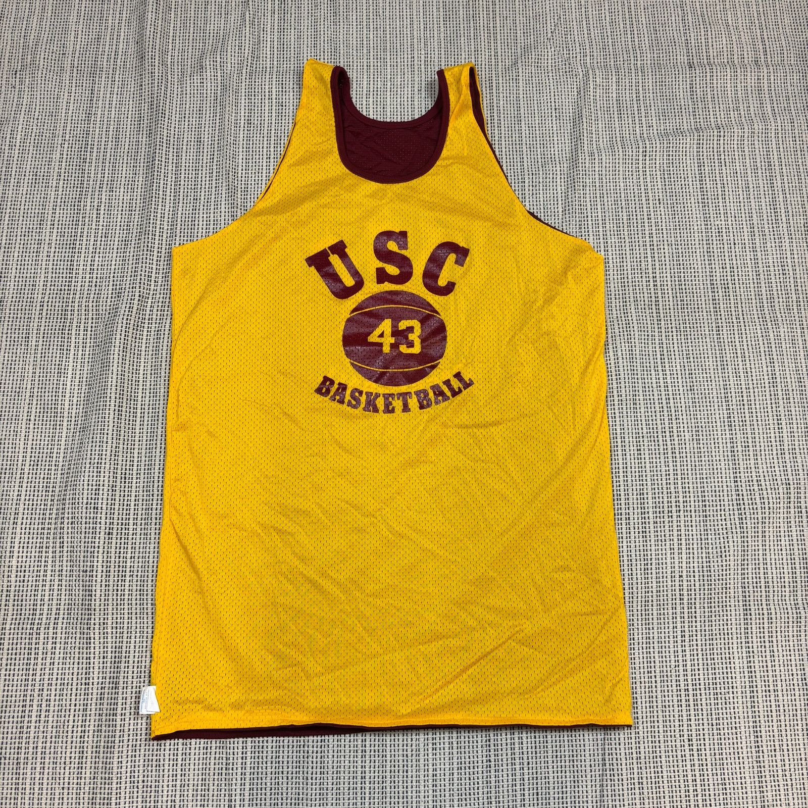 Champion × Vintage Vintage 70s Champion USC Basketball #43 Reversible Jersey XL Size US XL / EU 56 / 4 - 3 Thumbnail