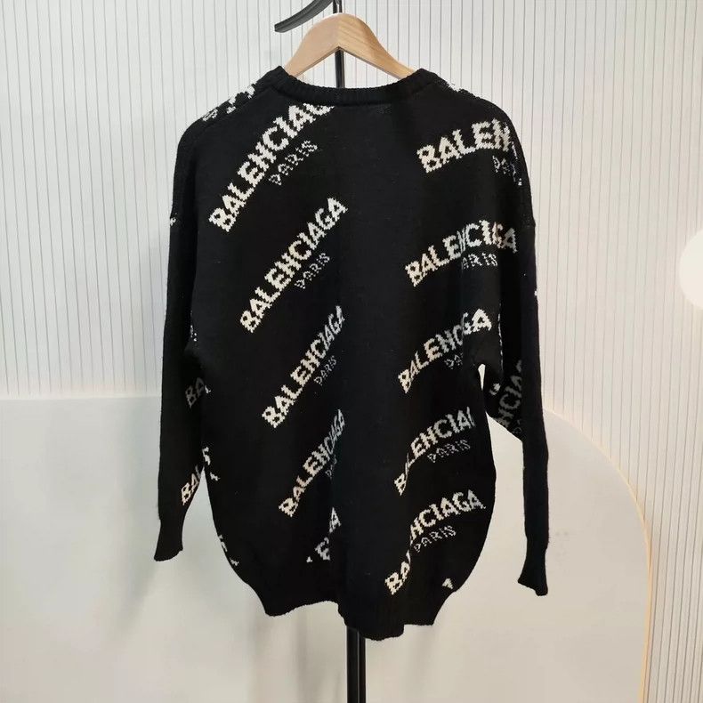 Balenciaga Balenciaga size 38 Black sweater with monogrammed logo Size US S / EU 44-46 / 1 - 2 Thumbnail