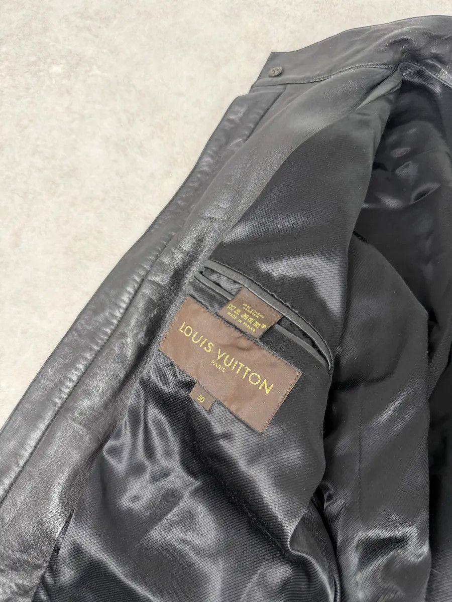 Louis Vuitton 2000s Louis Vuitton Black French Classy Leather Jacket Size US M / EU 48-50 / 2 - 10 Thumbnail