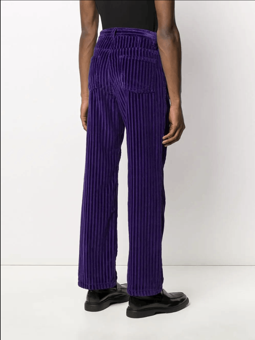 AMI Purple Corduroy Trousers Size US 28 / EU 44 - 2 Thumbnail
