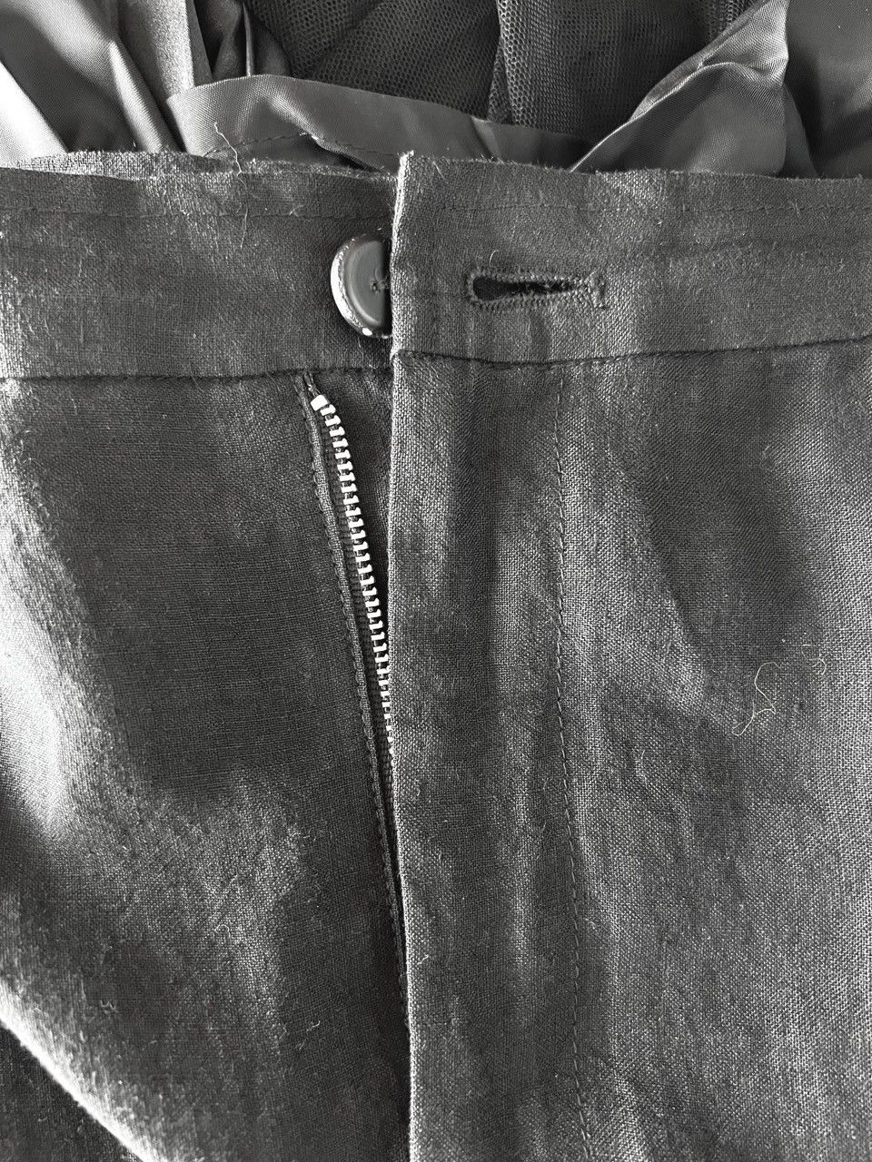 Yohji Yamamoto Yohji Yamamoto - Linen 2Way Low Crotch Cropped Skirt Pants Size 32" / US 10 / IT 46 - 5 Thumbnail