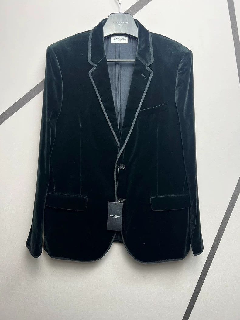 Saint Laurent Paris Saint Laurent Paris Black Velvet Palace Jacket-2506 Size US M / EU 48-50 / 2 - 1 Thumbnail