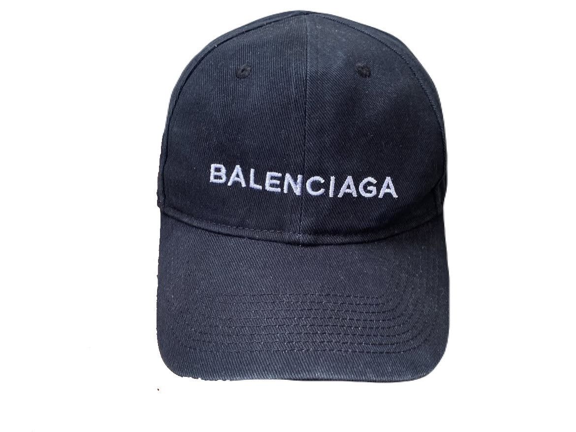 Balenciaga FW17 Balenciaga Script Logo Velcro Cap Hat | Grailed