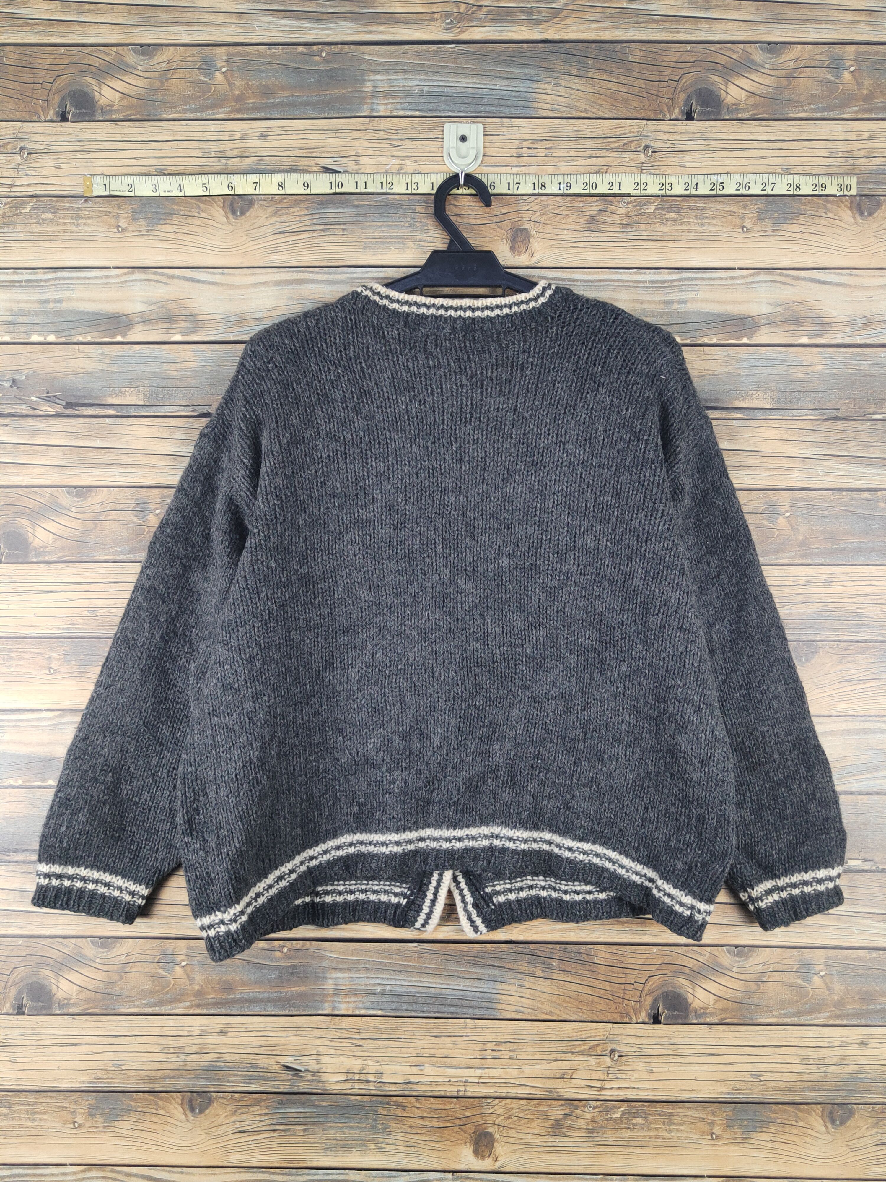 Vintage Raspberry vintage Dark Gray Knitwear Cardigan #W1748 Size L / US 10 / IT 46 - 9 Thumbnail