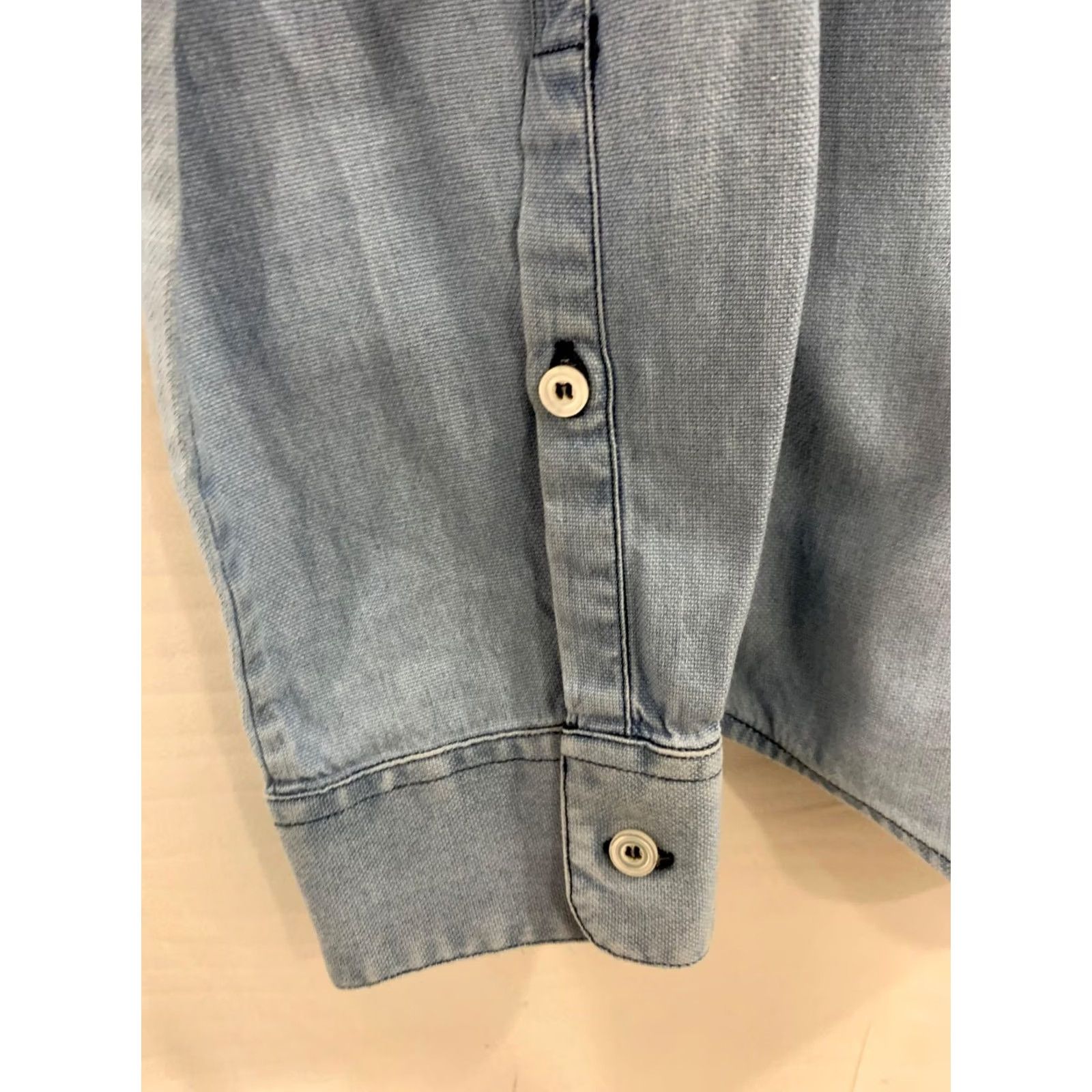 Golden Goose Golden Goose Deluxe Brand Denim Shirt Womens M L Light Wash Button Up Italy #C18 Size M / US 6-8 / IT 42-44 - 6 Thumbnail