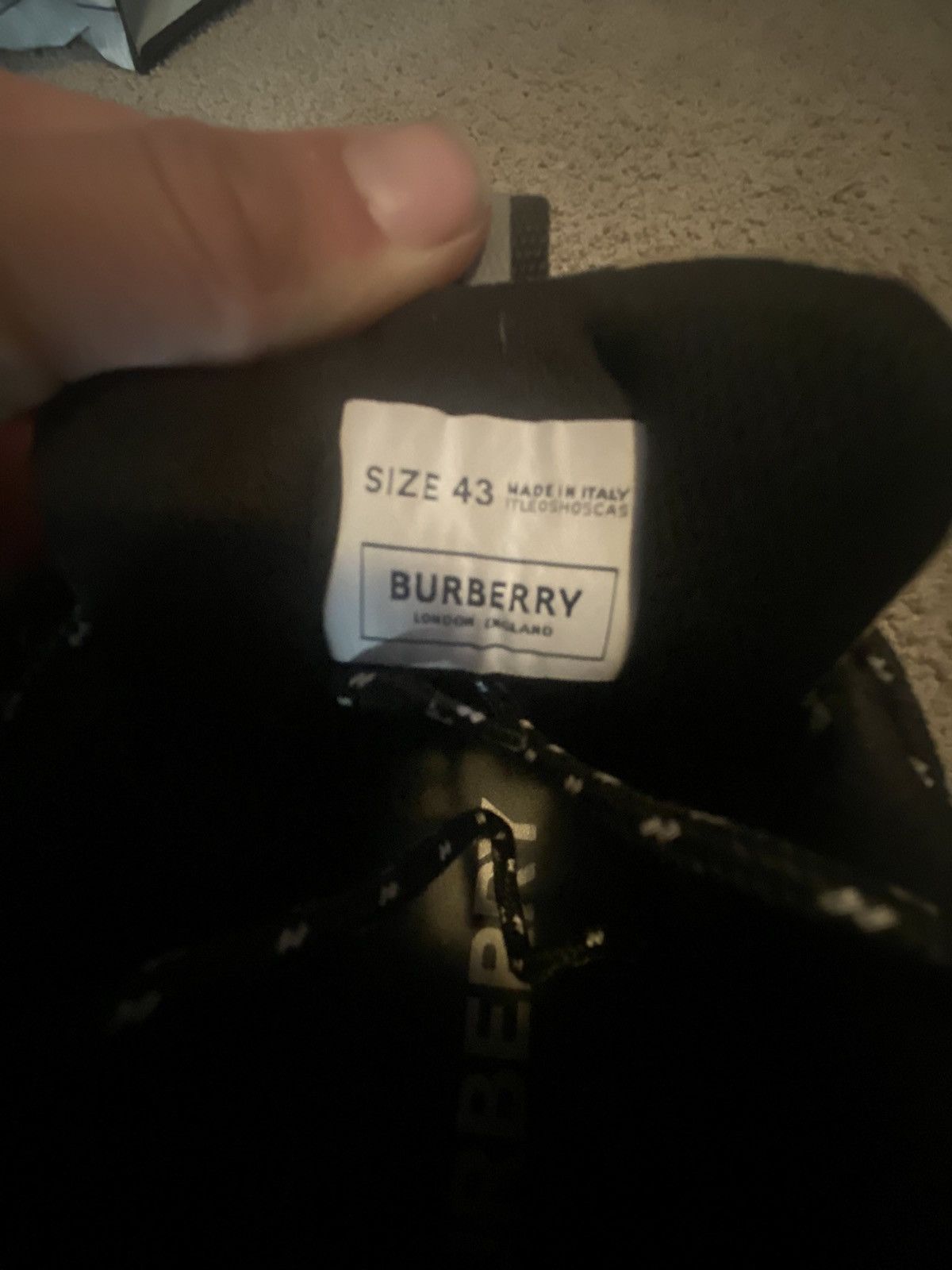 Burberry Burberry Black Vintage Check Sneakers! Size US 9.5 / EU 42-43 - 6 Thumbnail