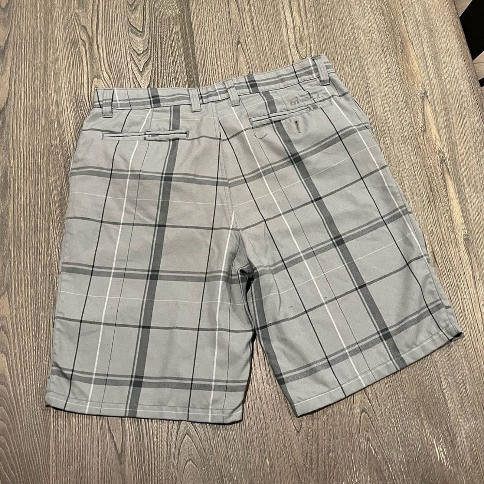 Vintage O'Neil Warren Charcoal Gray Plaid Shorts Size 36 Size US 36 / EU 52 - 6 Thumbnail