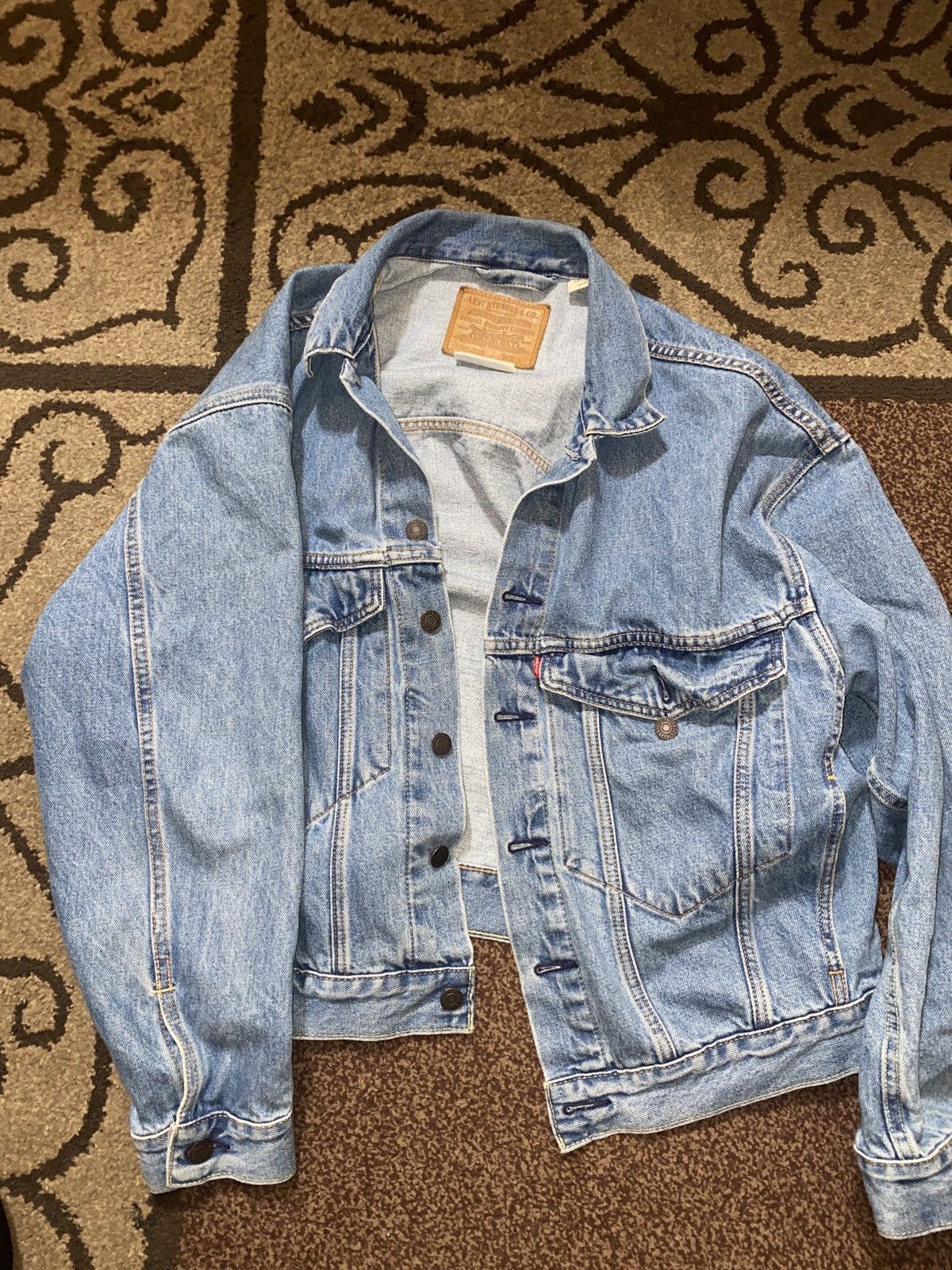 image of Vintage Levi’S Denim Jacket in Blue, Men's (Size XS)