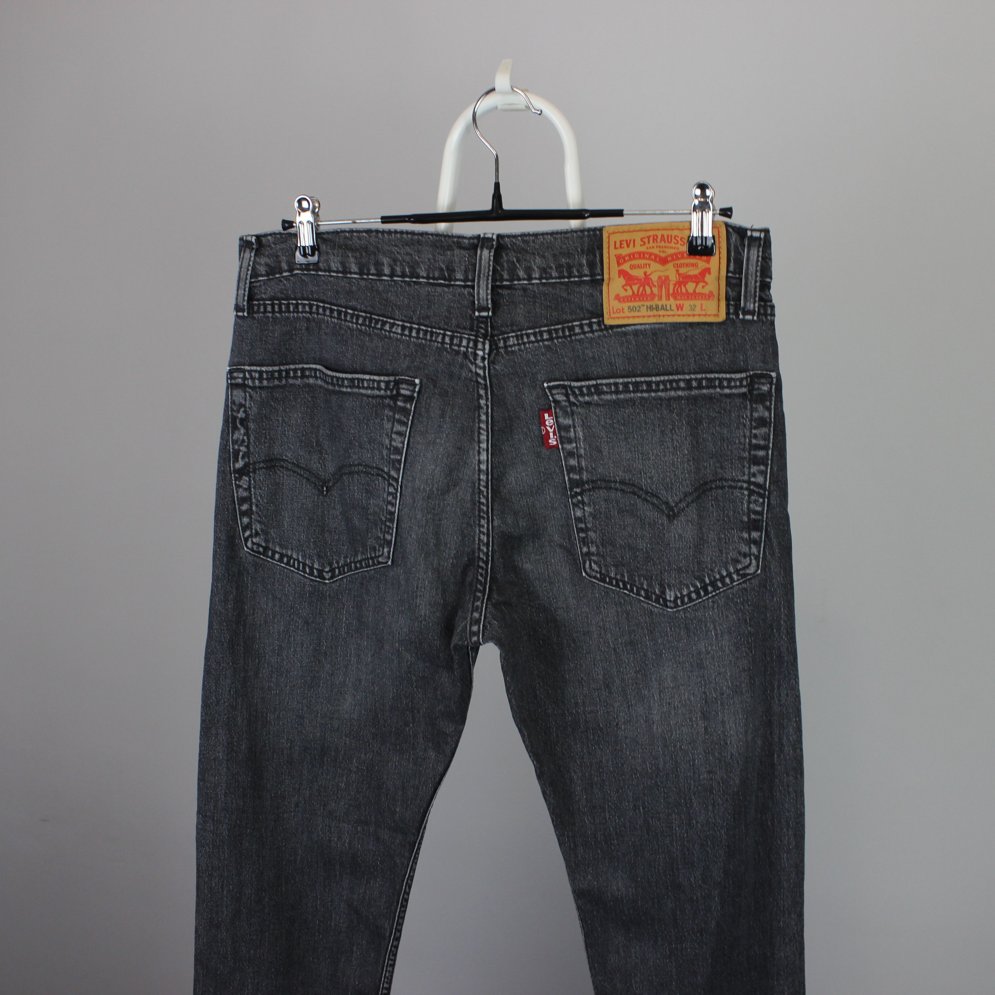 Levi's Levis 502 Hi-Ball denim cotton jeans gray W 32 Size US 32 / EU 48 - 1 Thumbnail