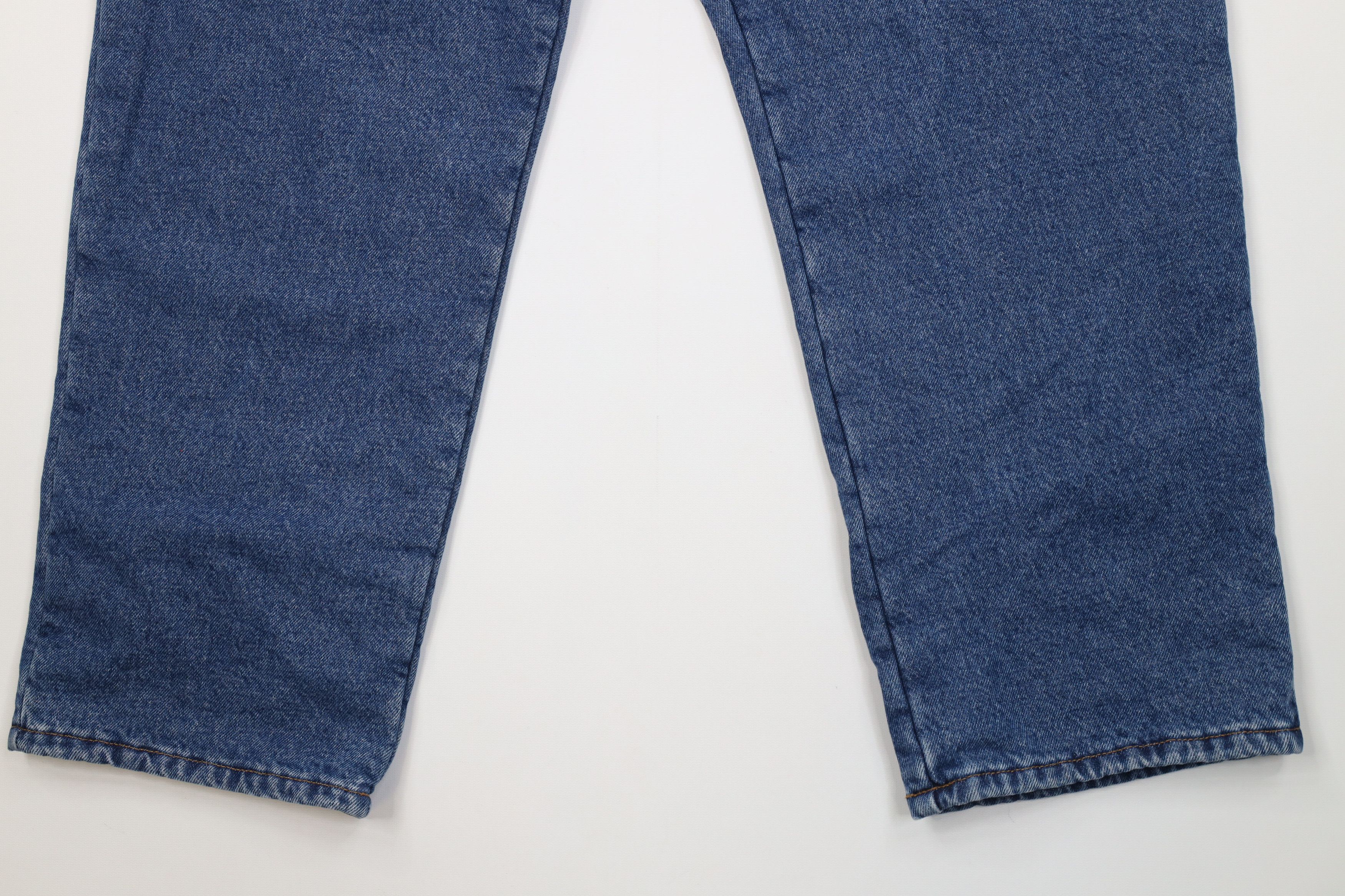 L.L. Bean Vintage LL Bean Fleece Lined Heavy Wide Leg Denim Jeans Blue Size US 40 / EU 56 - 5 Thumbnail