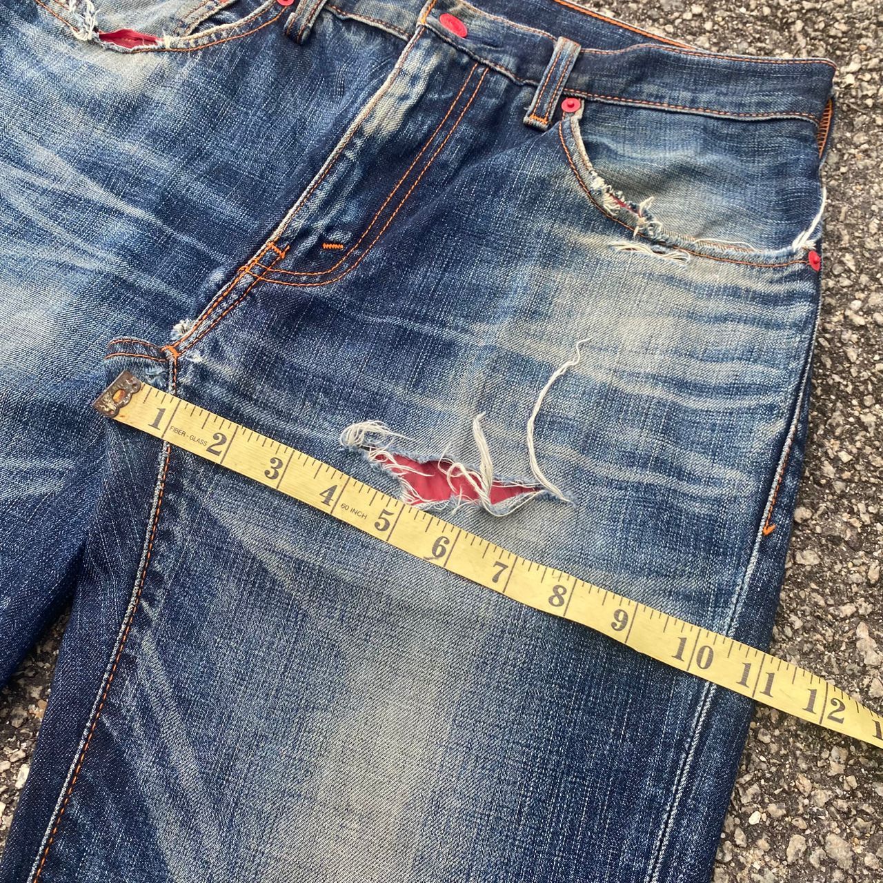 Levi's Vintage Levis 505 Packable Distressed Denim Size US 32 / EU 48 - 7 Thumbnail