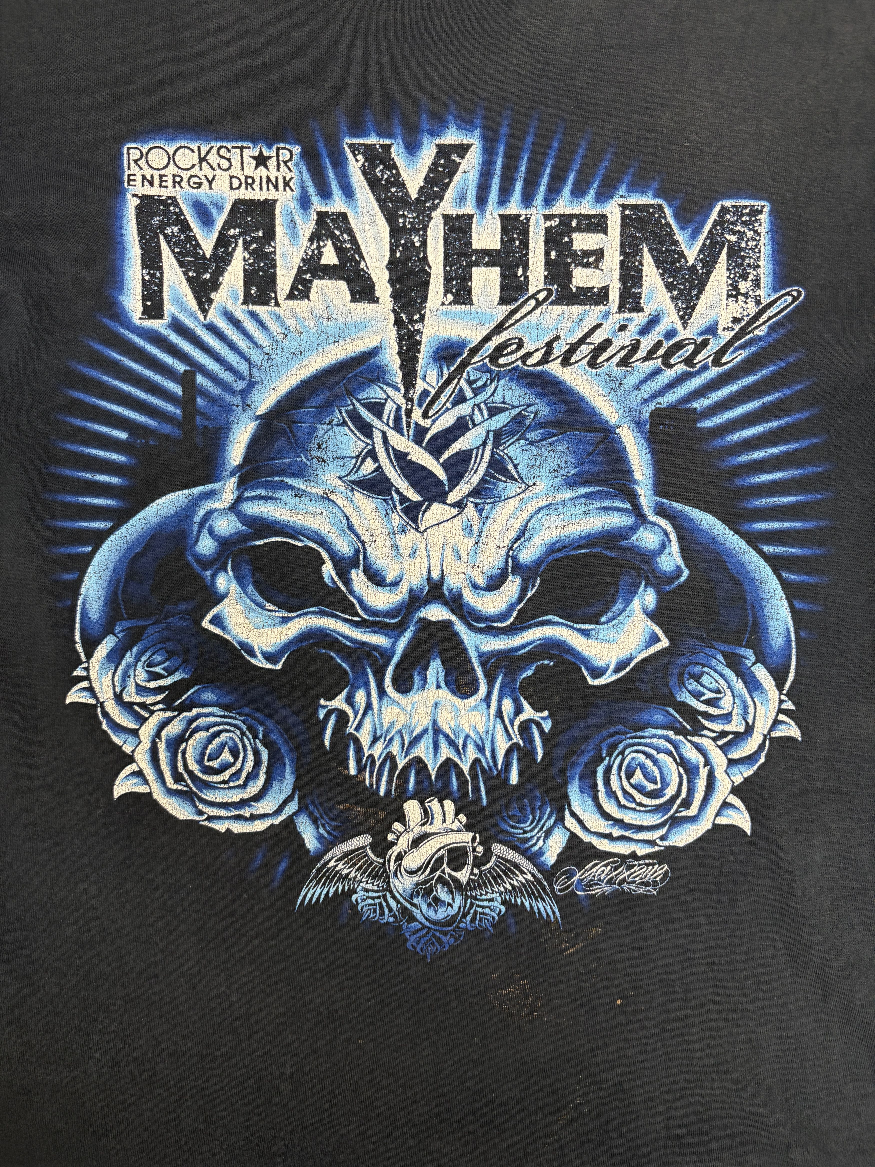 Vintage Mayhem First Annual Festival 2008 Vintage Black Tee Size US M / EU 48-50 / 2 - 2 Thumbnail