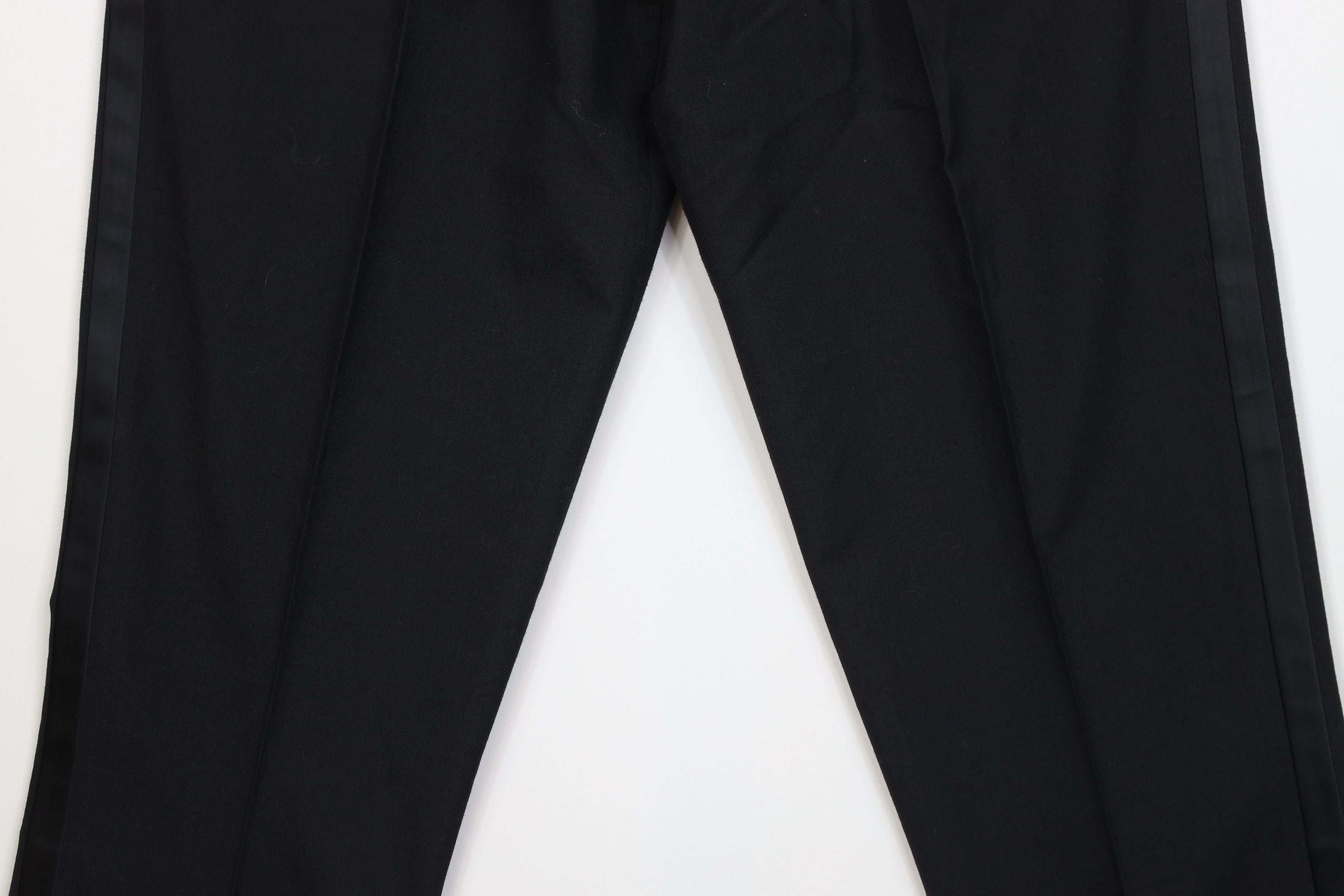 Vintage Vintage 90s Streetwear Tuxedo Dress Pants Trousers Black USA Size US 36 / EU 52 - 3 Thumbnail