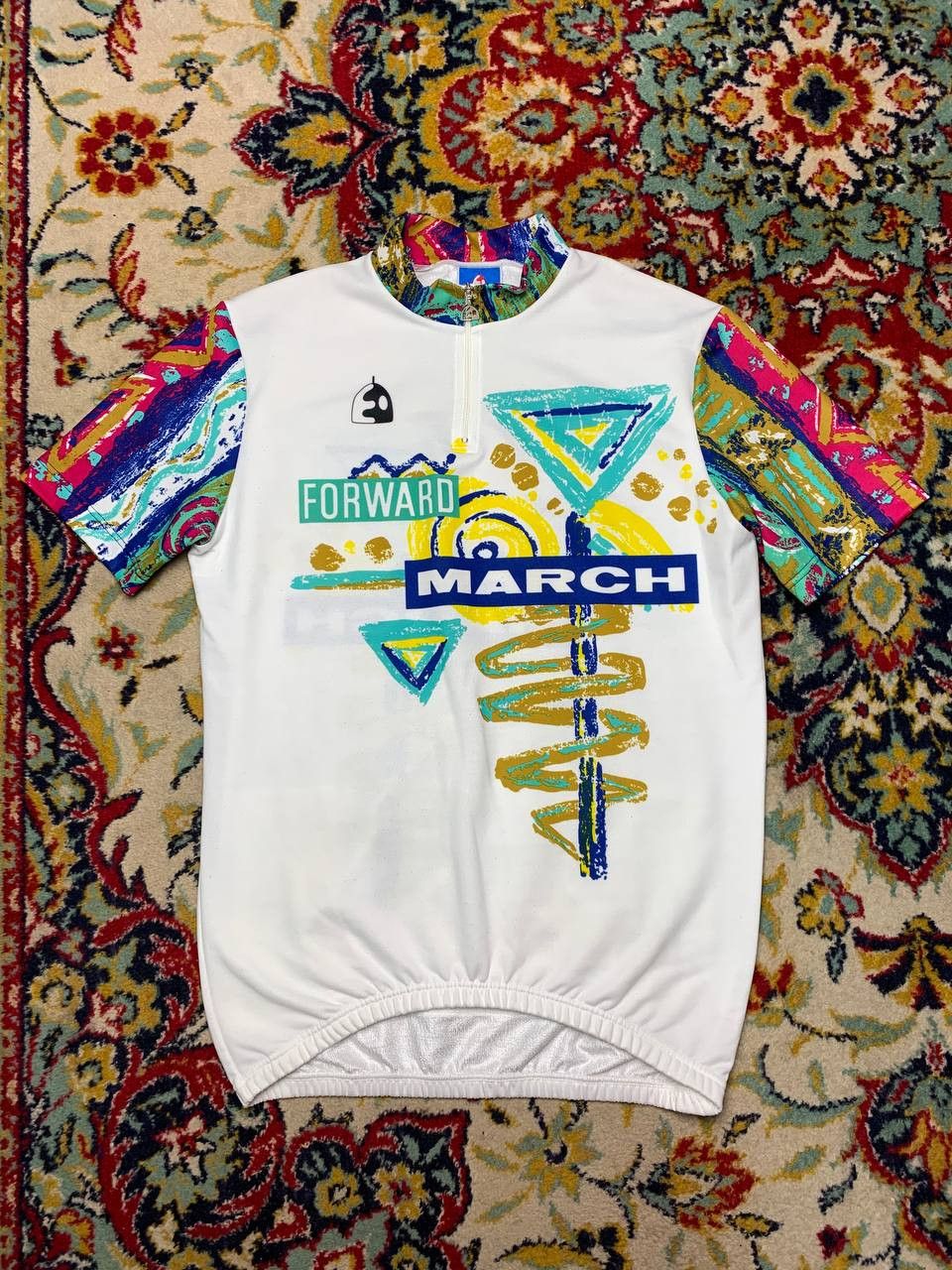 Vintage Vintage Retro Etxeondo Cycling Jersey Short Sleeve 1/4 Zip Size US XL / EU 56 / 4 - 1 Thumbnail