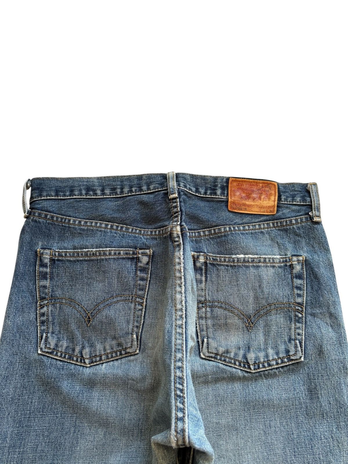 Levi's Vintage 90s Levis 503B Selvedge Mud Wash Distress Baggy Jean Size US 32 / EU 48 - 8 Thumbnail
