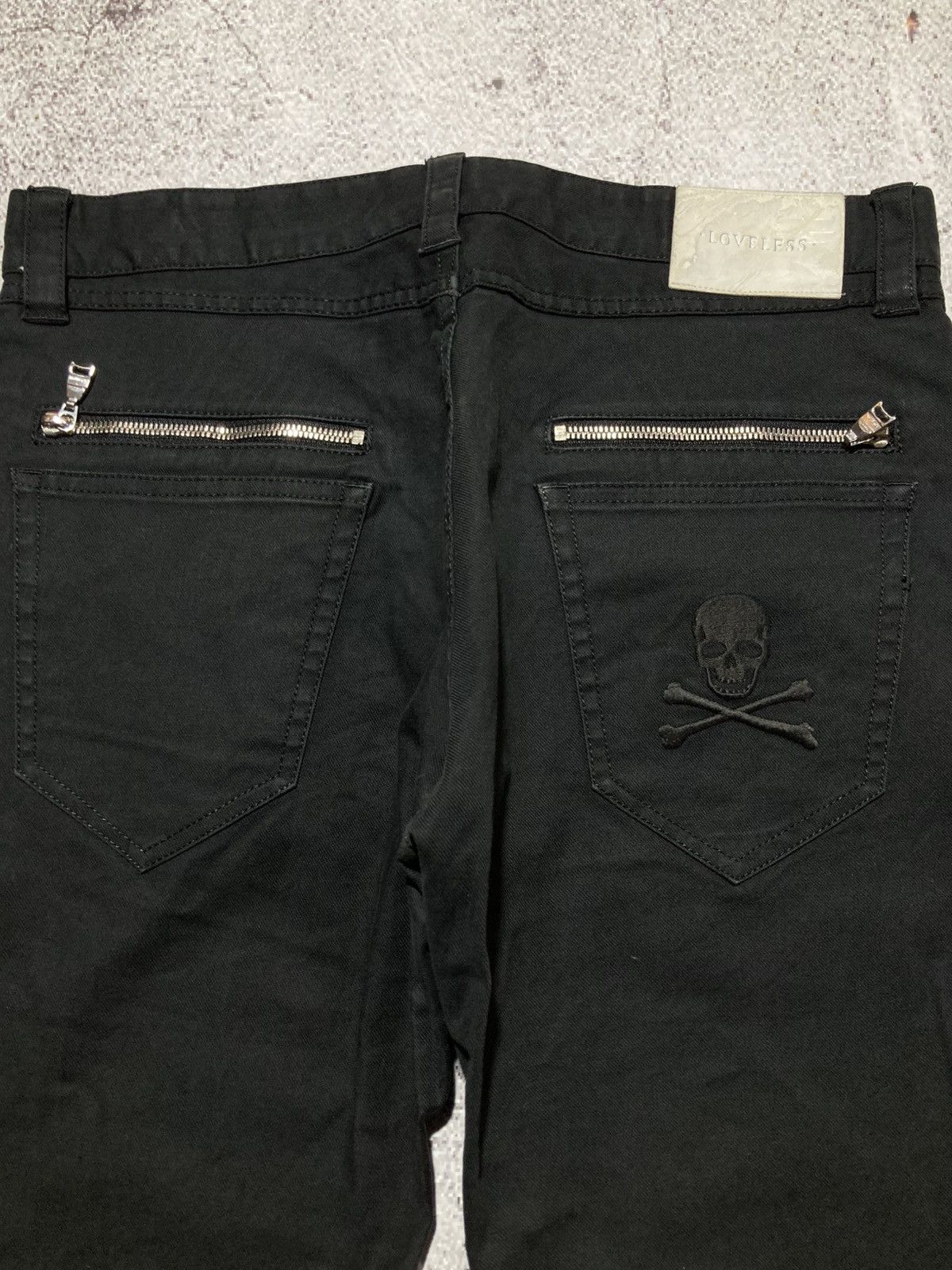 Japanese Brand 2000s Loveless Skull Patch Logo Punk Gothic Vkei Style Pants Size US 32 / EU 48 - 5 Thumbnail
