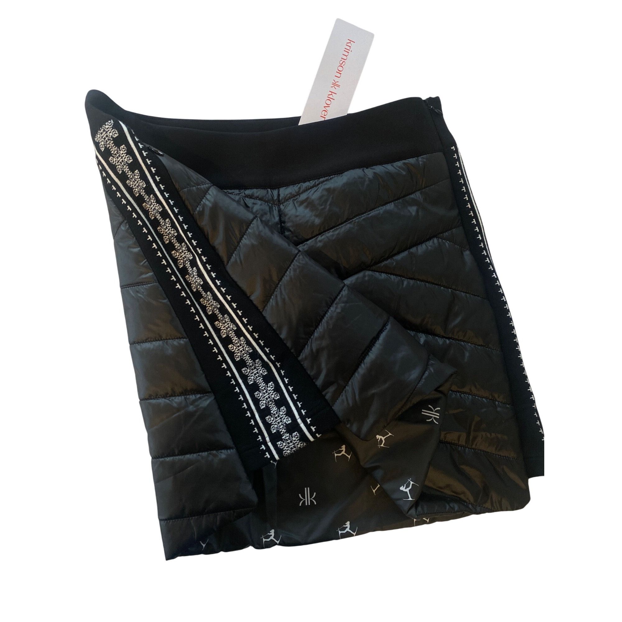 Other NWT Krimson Klover Black Snowflake Puffer Insulated Skirt M Size 32" / US 10 / IT 46 - 2 Thumbnail