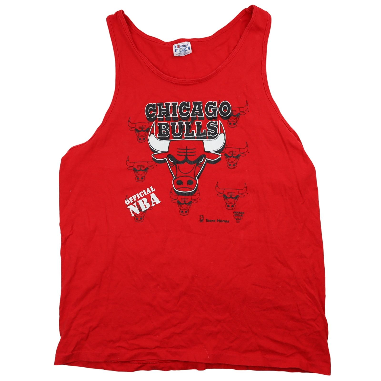 NBA × Vintage Vintage Team Hanes Chicago Bulls Graphic Tank Top Size US XL / EU 56 / 4 - 1 Thumbnail