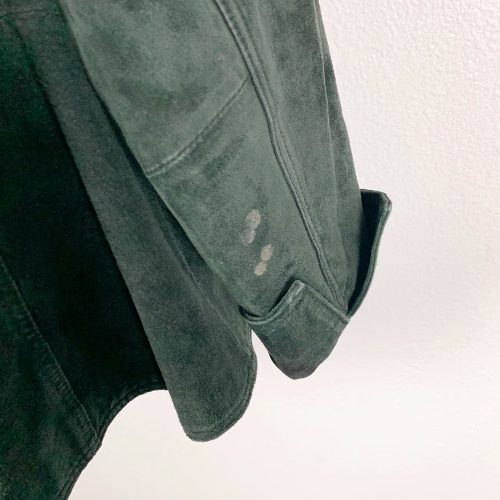 Coldwater Creek VINTAGE Coldwater Creek Green Leather Jacket PXL Petite Long Sleeve Womens Size XL / US 12-14 / IT 48-50 - 4 Thumbnail