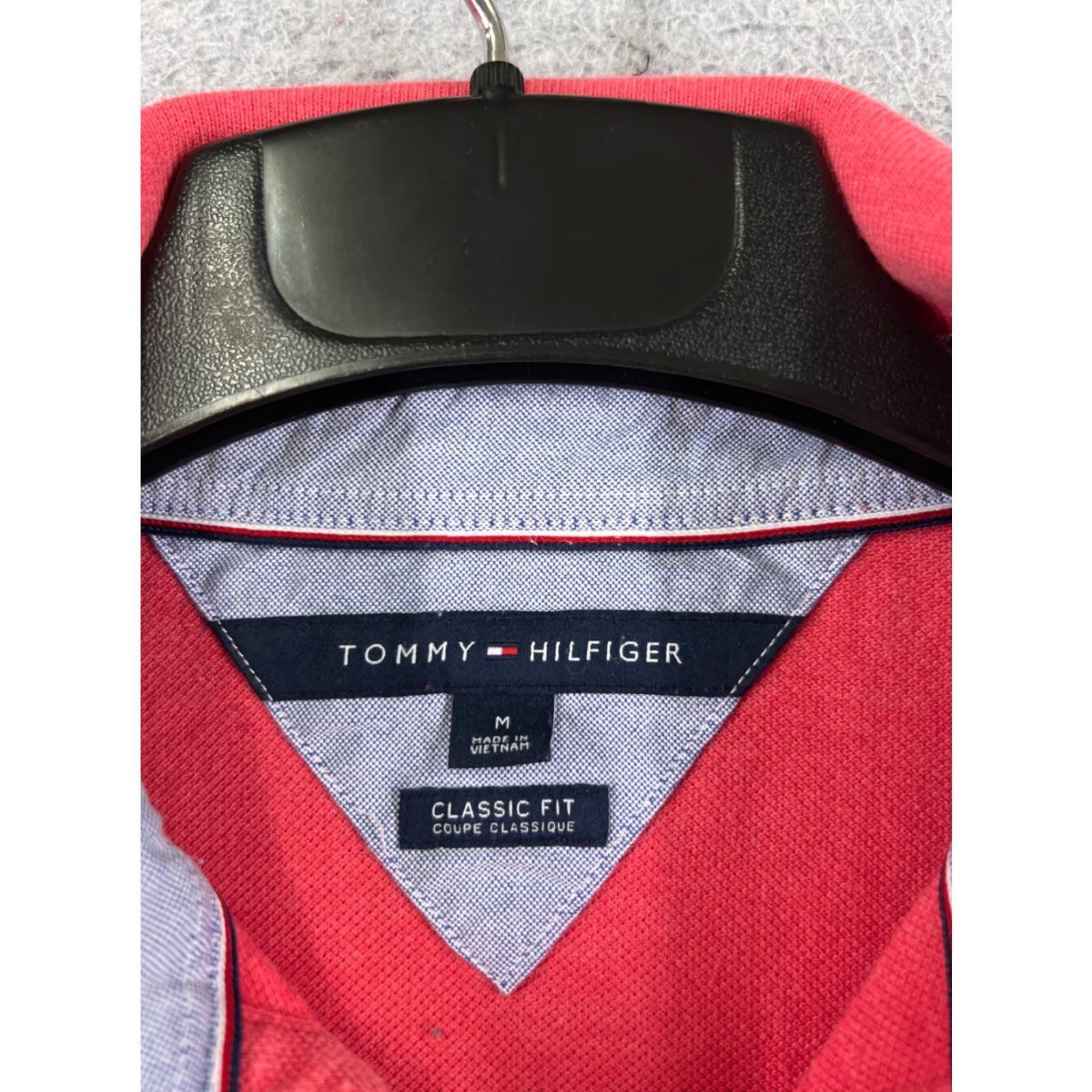 Tommy Hilfiger Tommy Hilfiger Polo Shirt Men Medium Pink 100% Cotton Knit Short Sleeve Classic Shirt Size US M / EU 48-50 / 2 - 7 Thumbnail