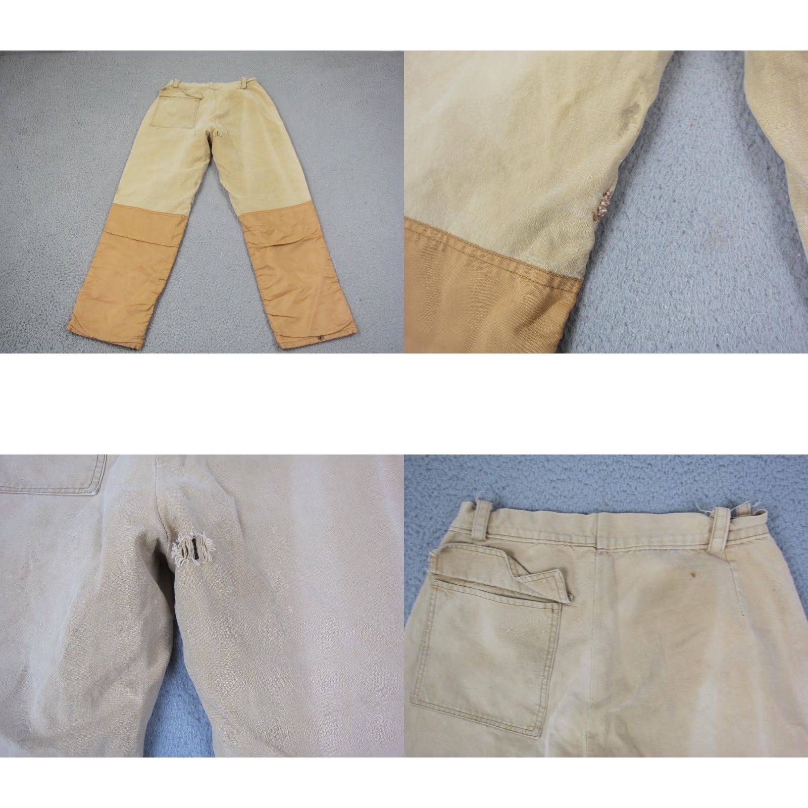Vintage VINTAGE 10X Americas Finest Pants Carpenter Mens 32x25 Brown Leather Trim Pockets Size US 32 / EU 48 - 11 Thumbnail