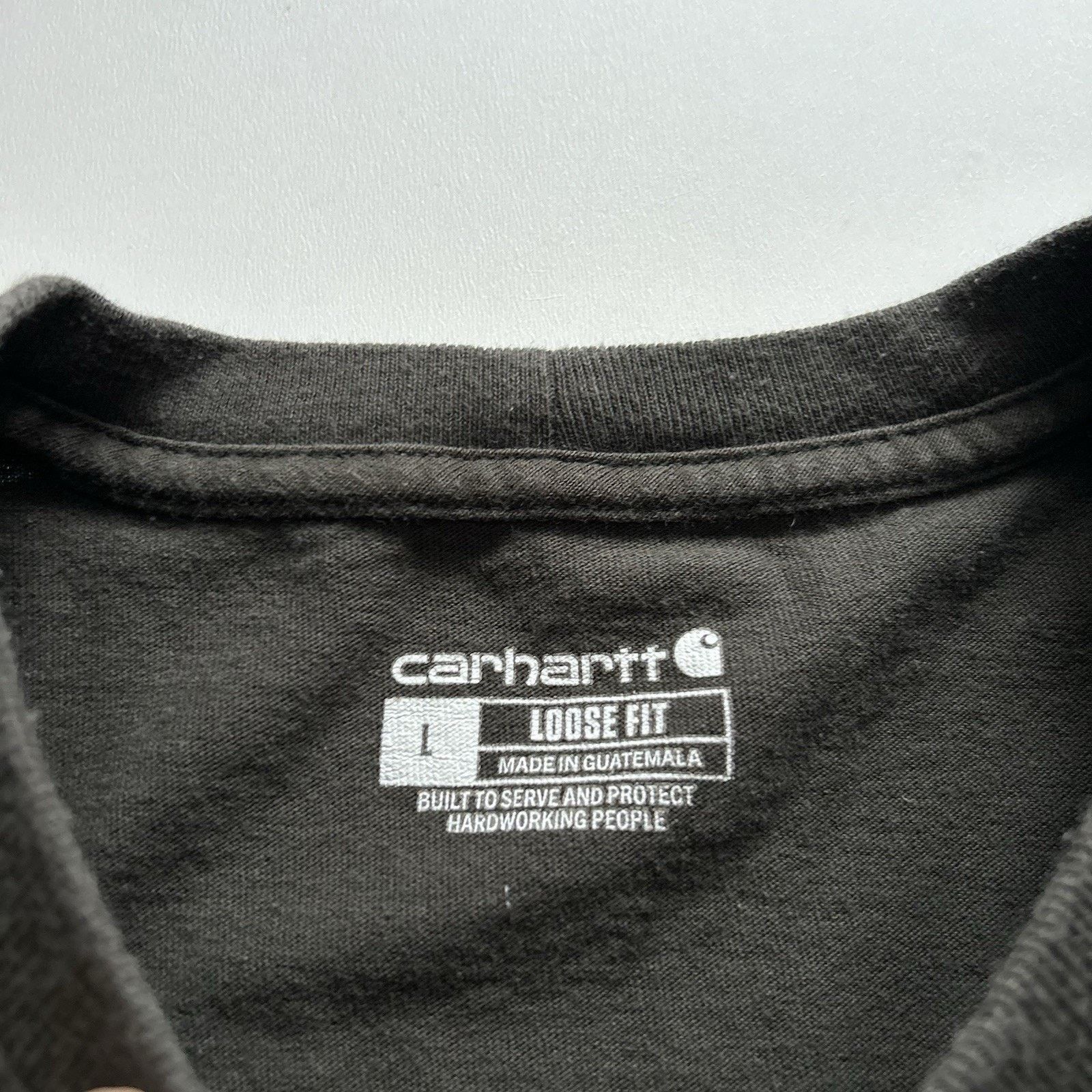Carhartt Carhartt Shirt Large Black Loose Vintage Blank Pocket Tee Size US L / EU 52-54 / 3 - 4 Thumbnail
