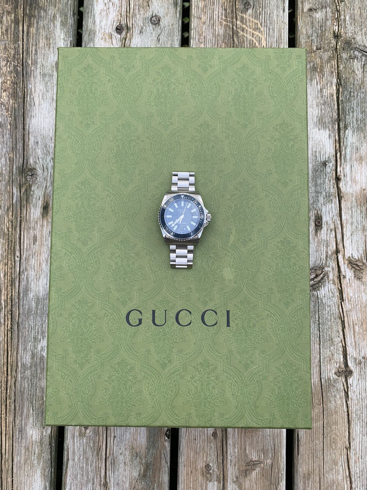 Gucci Swiss Blue Dial Stainless Steel 45mm Dive Watch by GUCCI Size ONE SIZE - 1 Thumbnail