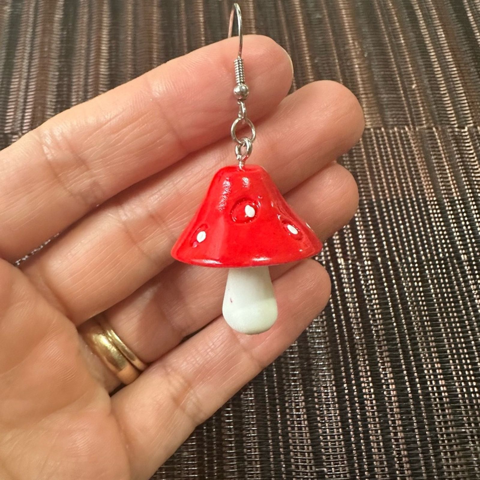 Other Cute Acrylic Mushroom Earrings for Women Colorful Earring Size ONE SIZE - 3 Thumbnail