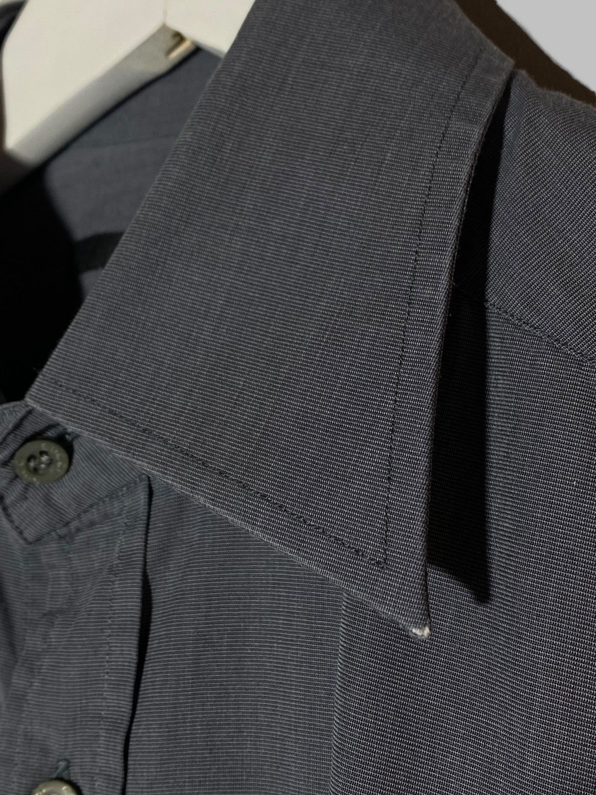 Gucci Vintage Gucci Gray Button Up Dress Shirt Rare Size US M / EU 48-50 / 2 - 23 Thumbnail