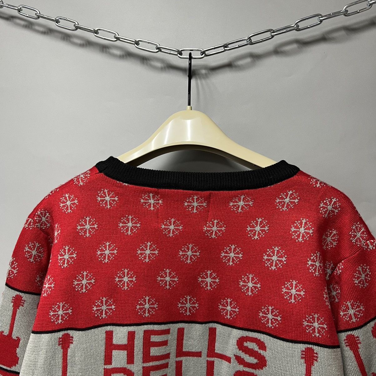 AC/DC AC/DC Hells Bells Christmas Sweater Official Y2K Size US XL / EU 56 / 4 - 14 Thumbnail