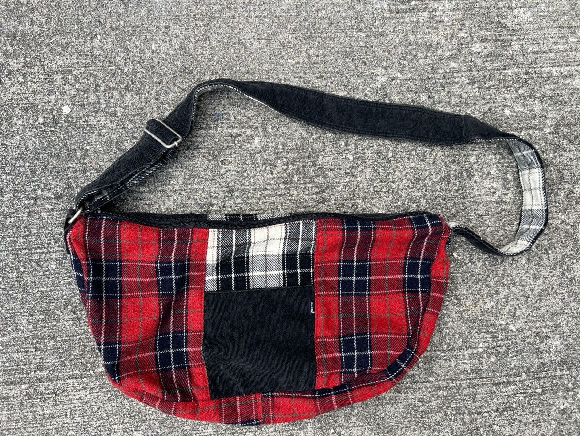 Vintage Beams Japan Multi Color Patchwork Corduroy Sling Bag