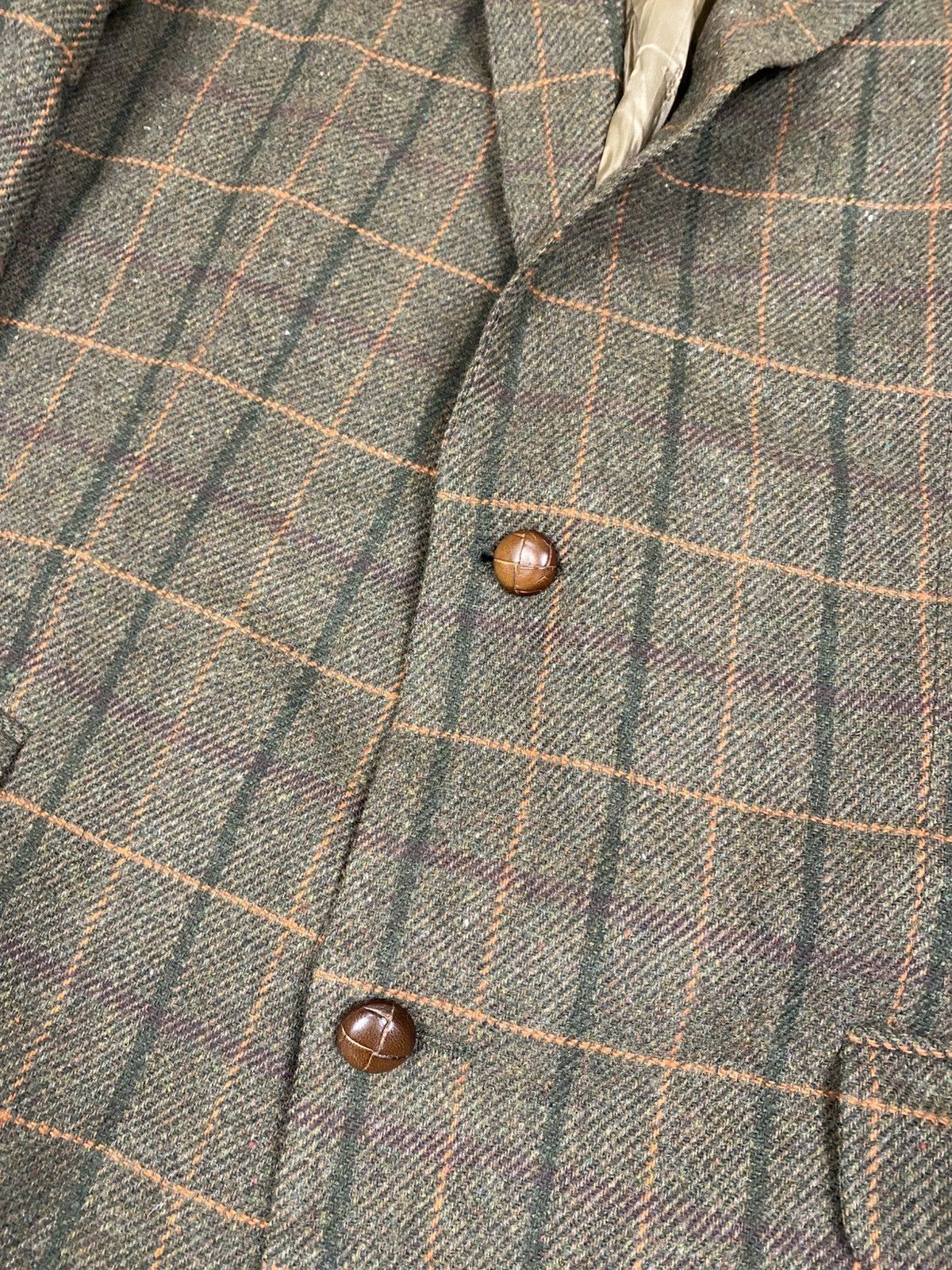 DAKS Daks London Vintage Checkered Wool Blazer Luxury British 54 Size 44R - 4 Thumbnail