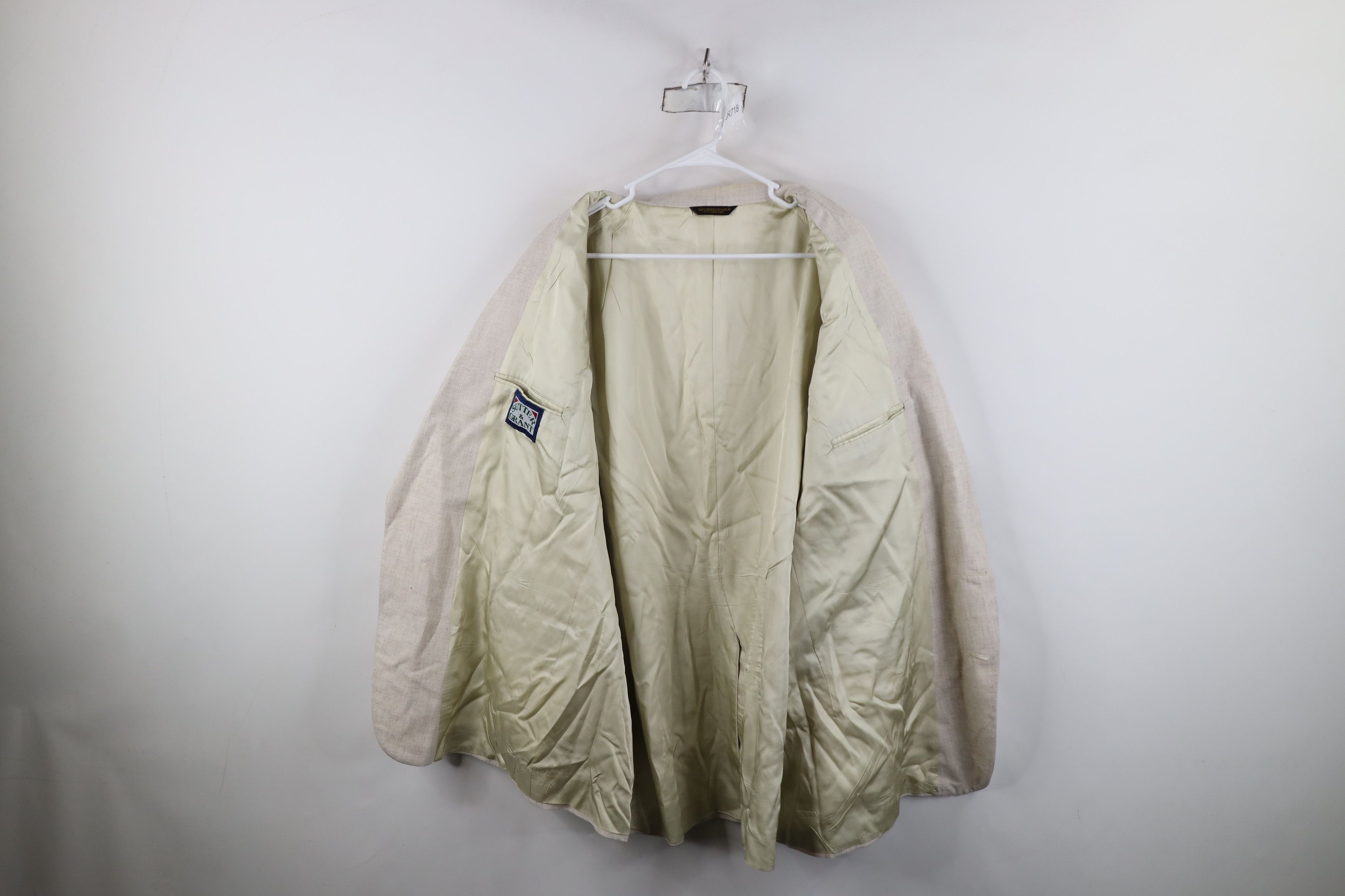 Vintage Vintage 90s Streetwear Linen Blend Coat Blazer Jacket USA Size US XXL / EU 58 / 5 - 10 Thumbnail