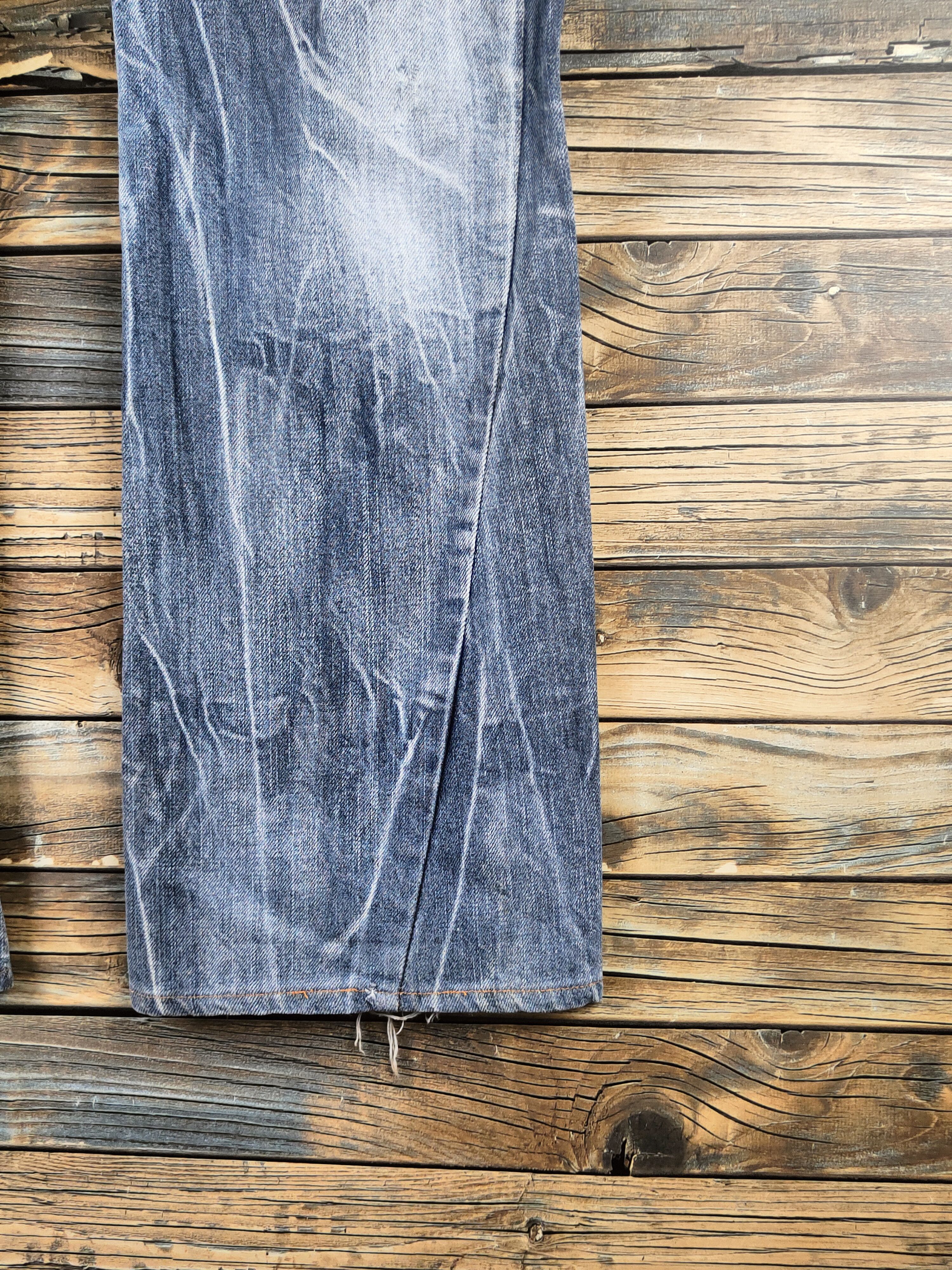 Japanese Brand DL AJ Light Blue Distressed Ripped Jeans #S2890 Size 32" / US 10 / IT 46 - 6 Thumbnail