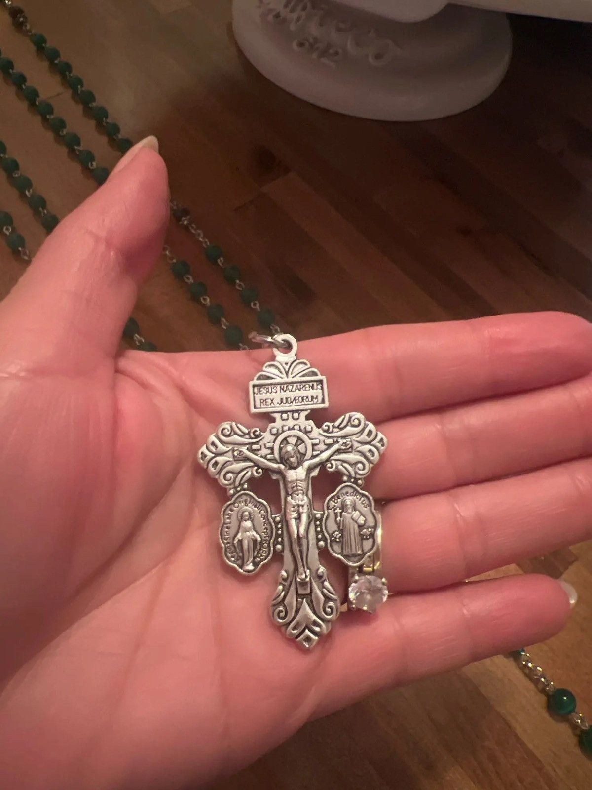 Jewelry St Benedict Crucifix Cross Rosary Necklace Size ONE SIZE - 9 Thumbnail