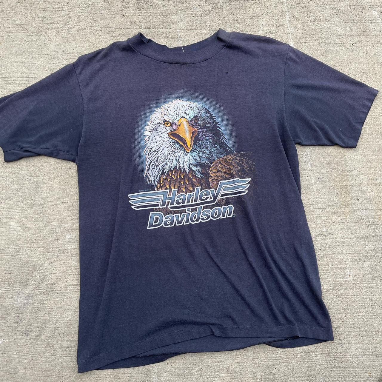 Vintage Vintage 80’s Harley Davidson Eagle tee Size US M / EU 48-50 / 2 - 1 Thumbnail