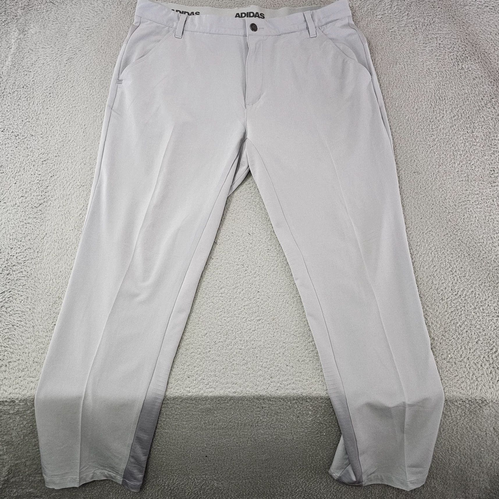 Adidas Adidas Pants Mens 36x32 Gray Golf Stretch Performance Flat Front Lightweight Pants Mens 36 Gray Golf Stretch Flat Front Size US 36 / EU 52 - 2 Thumbnail