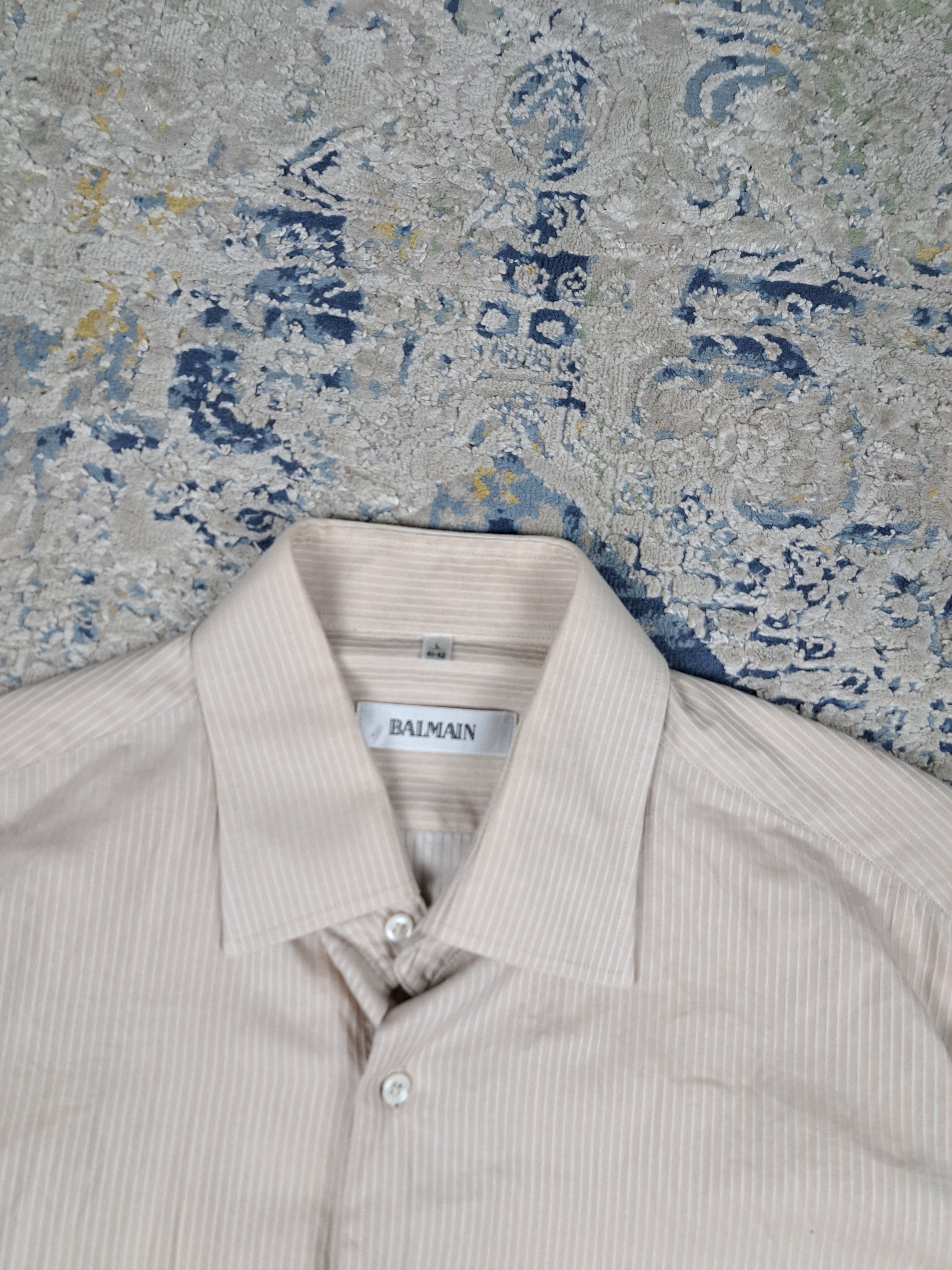 Balmain Balmain Smart Casual Button Up Shirt Luxury Designer Size US L / EU 52-54 / 3 - 2 Thumbnail
