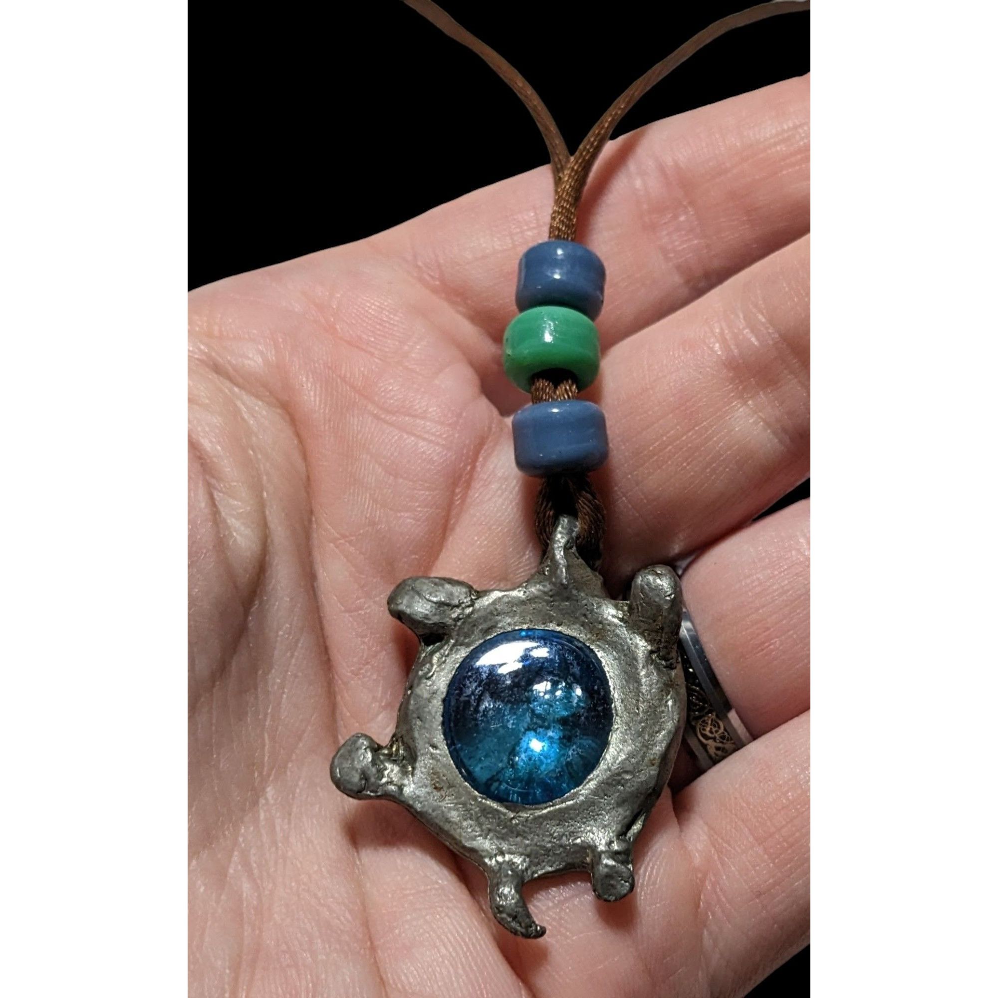 Other Blue Glass Turtle Necklace Size ONE SIZE - 3 Thumbnail