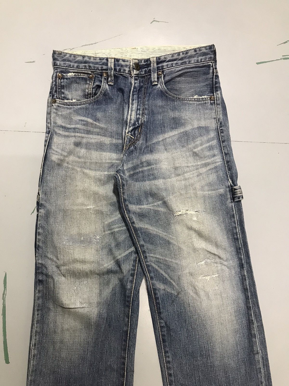 Levi's Vintage Levi’s 523 buckle belt damaged denim Size US 30 / EU 46 - 5 Thumbnail