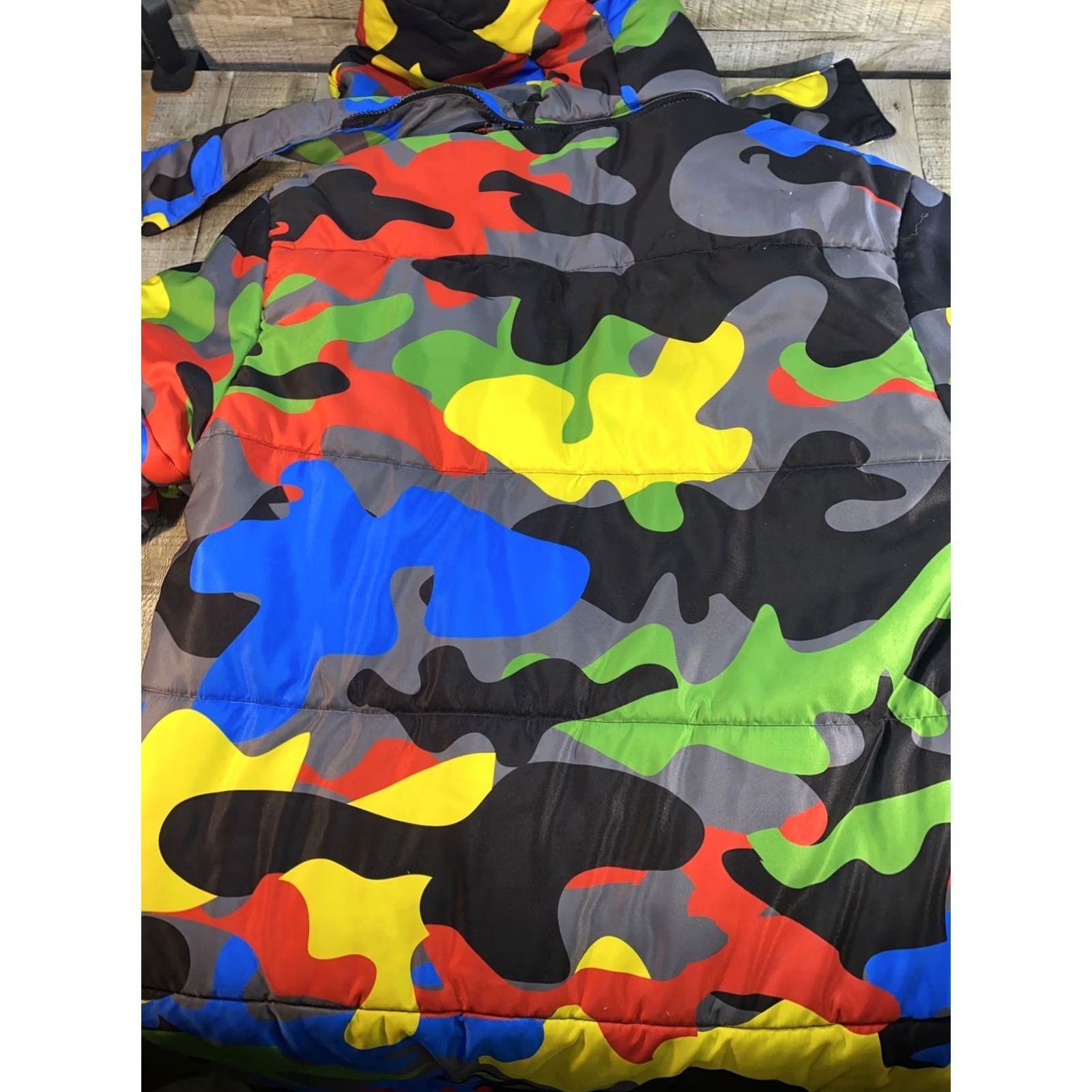 AMO FILTHY WEALTH CLOTHING CAMO JACKET Oversized Trench Coat Men S Multicolor Camouflage Extended Size S Size US S / EU 44-46 / 1 - 6 Thumbnail