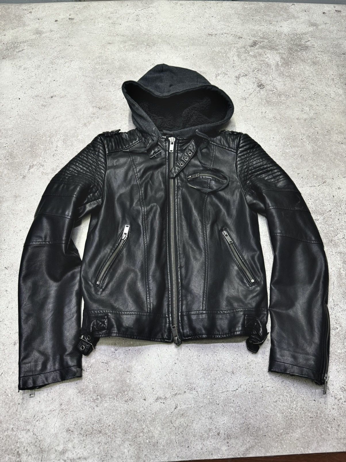 Rick Owens Vintage Hooded Open Leather Racing Jacket Size US M / EU 48-50 / 2 - 1 Thumbnail